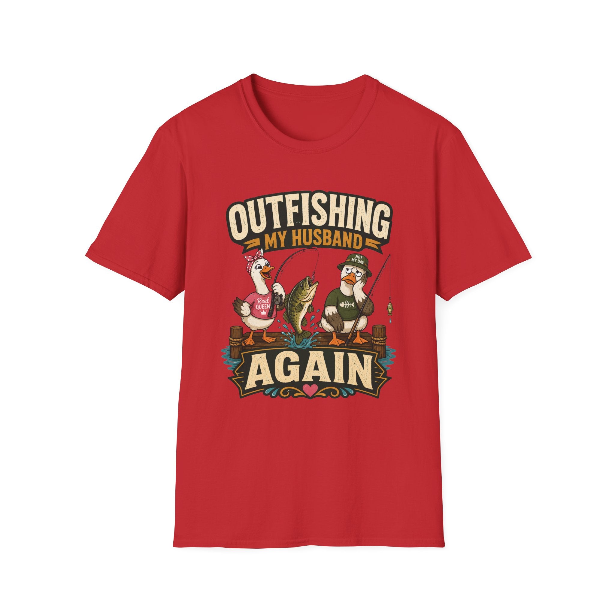 Outfishing My Husband T-Shirt