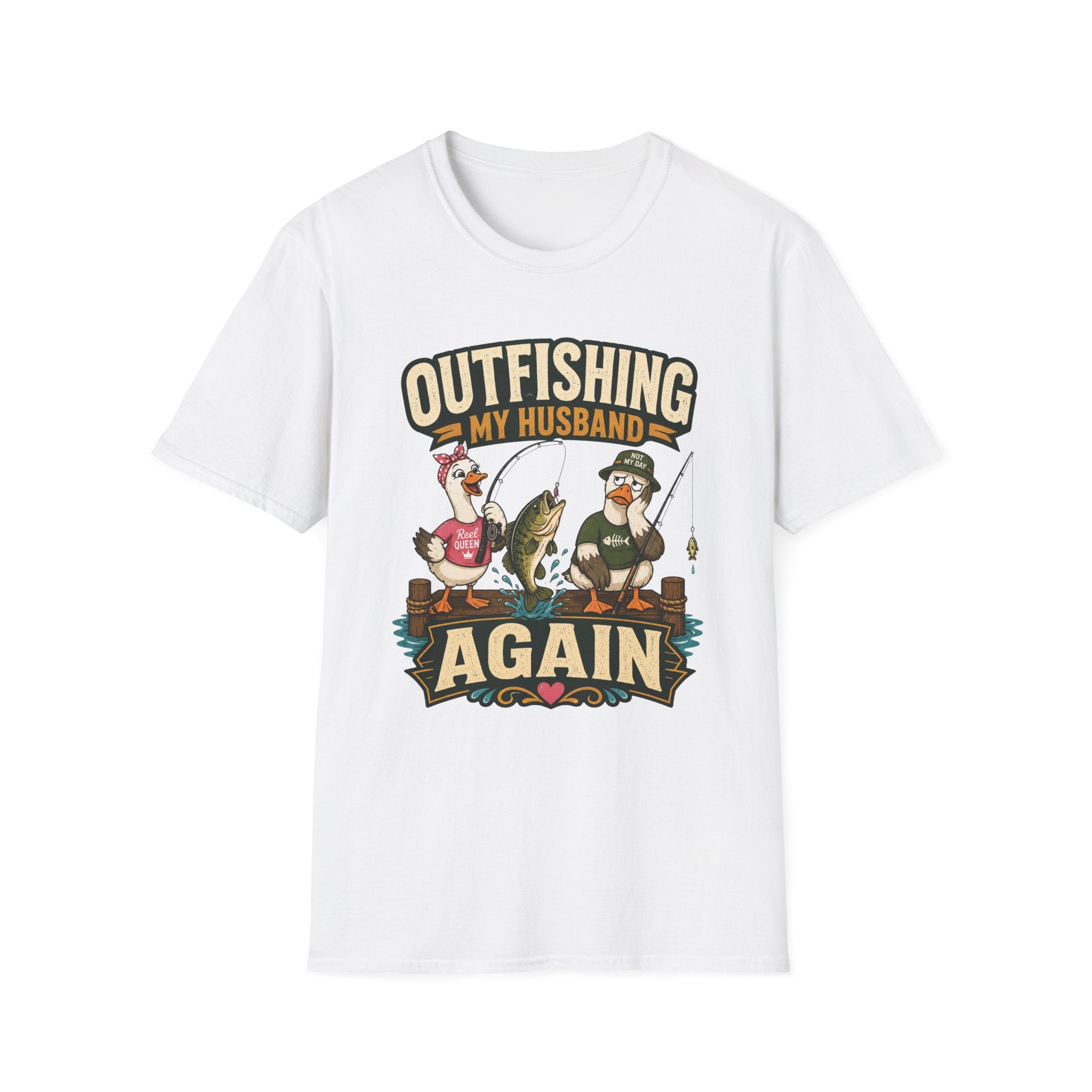 Outfishing My Husband T-Shirt