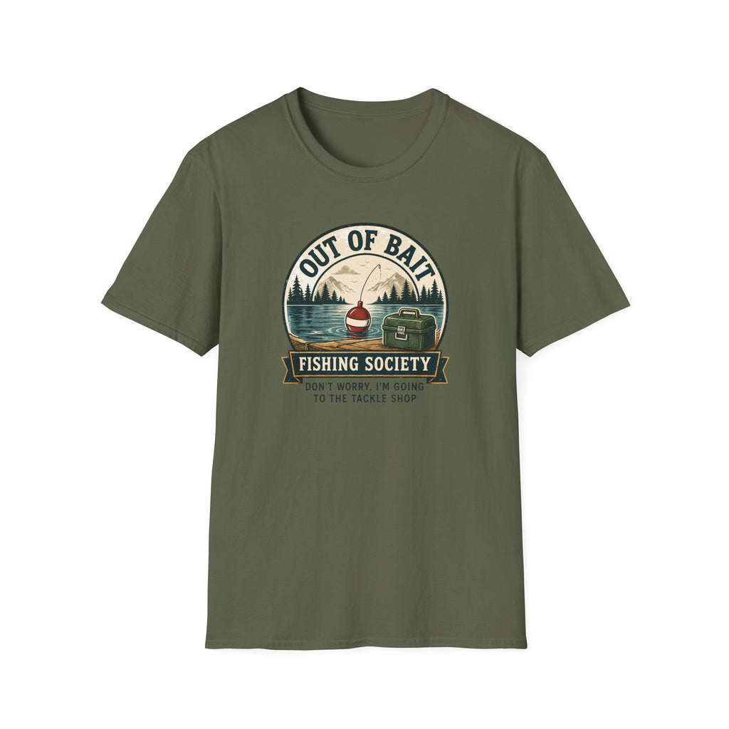 Out of Bait Fishing Society T-Shirt