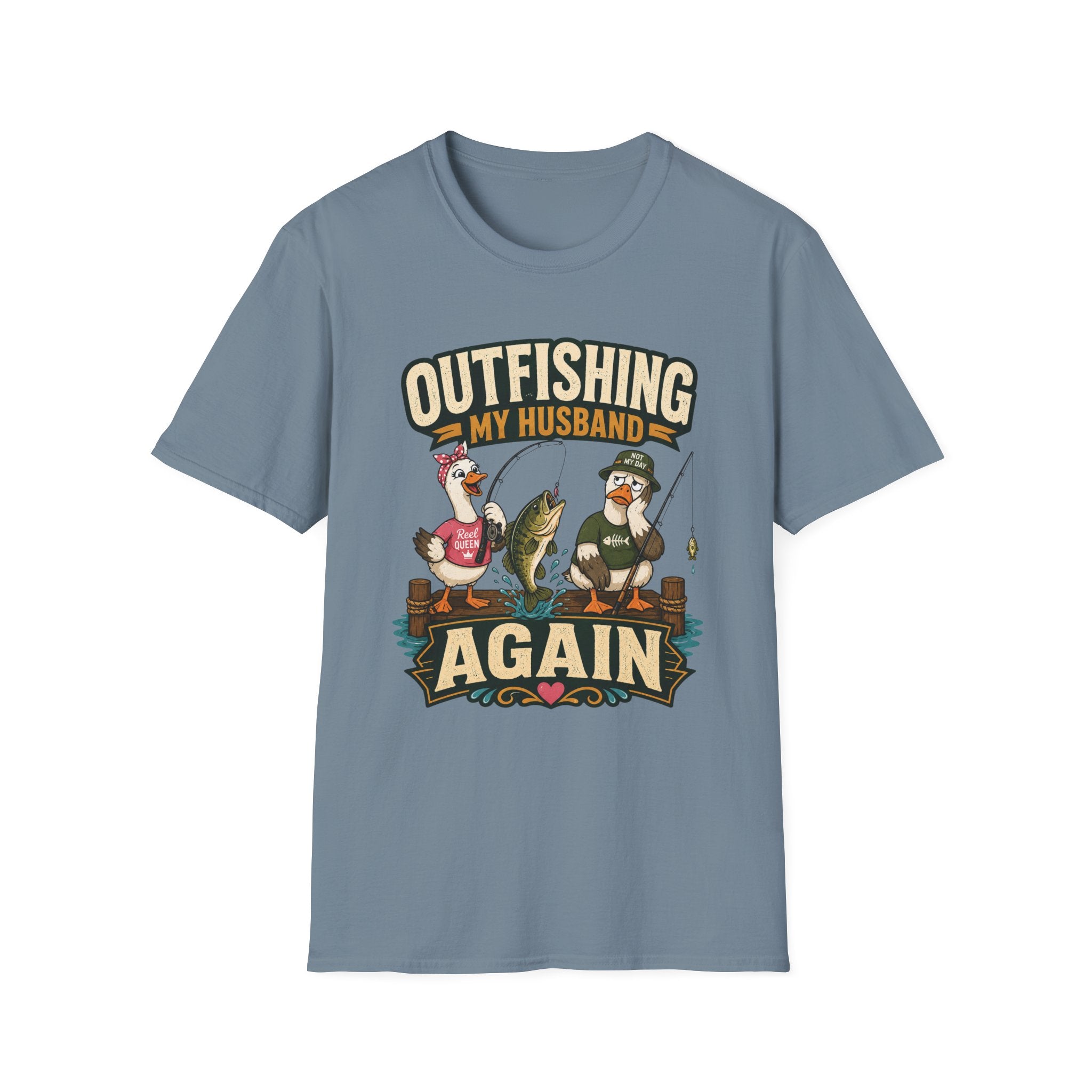 Outfishing My Husband T-Shirt