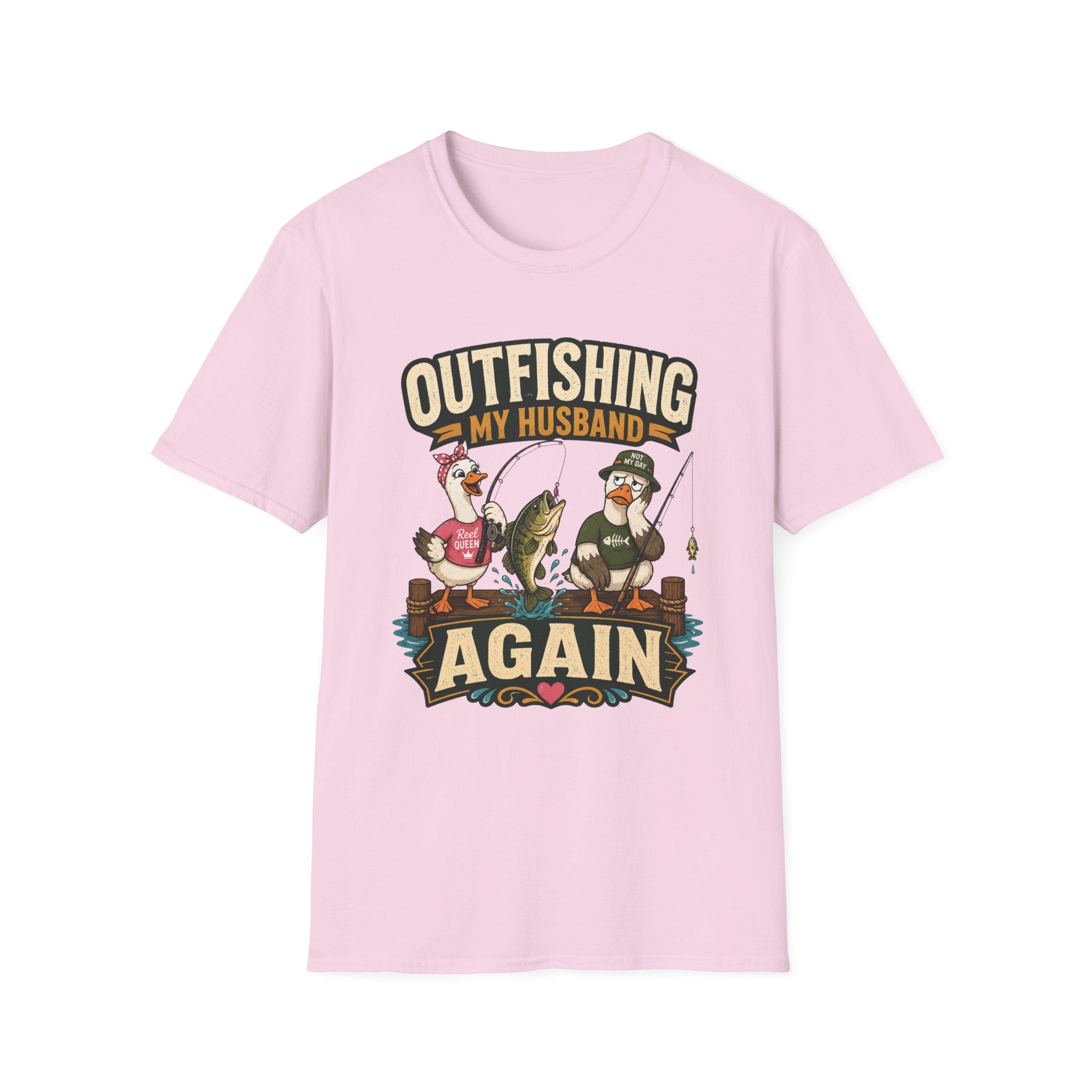 Outfishing My Husband T-Shirt