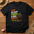 Eat Sleep Farm Fish Repeat T-Shirt