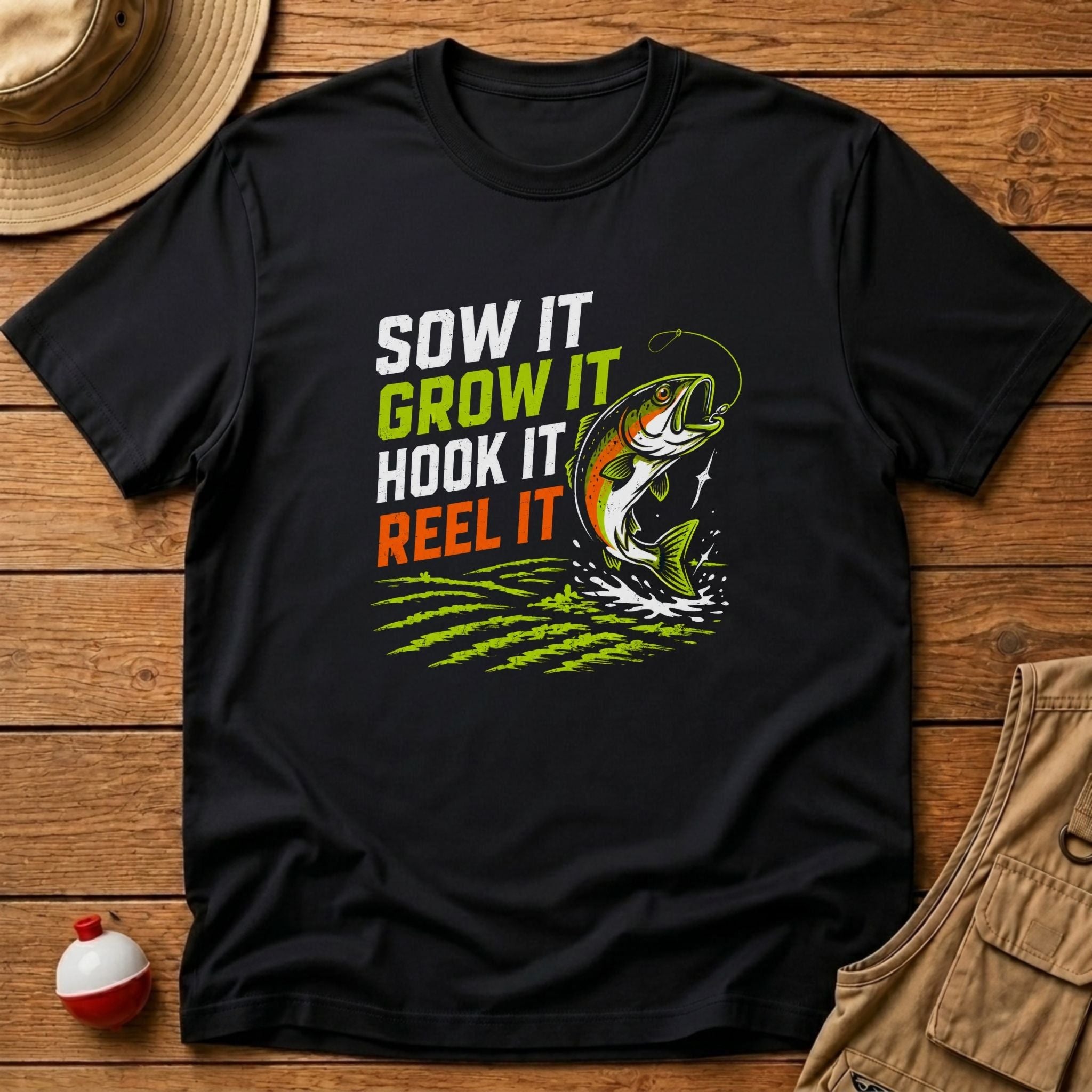 Sow It, Grow It, Hook It, Reel It T-Shirt