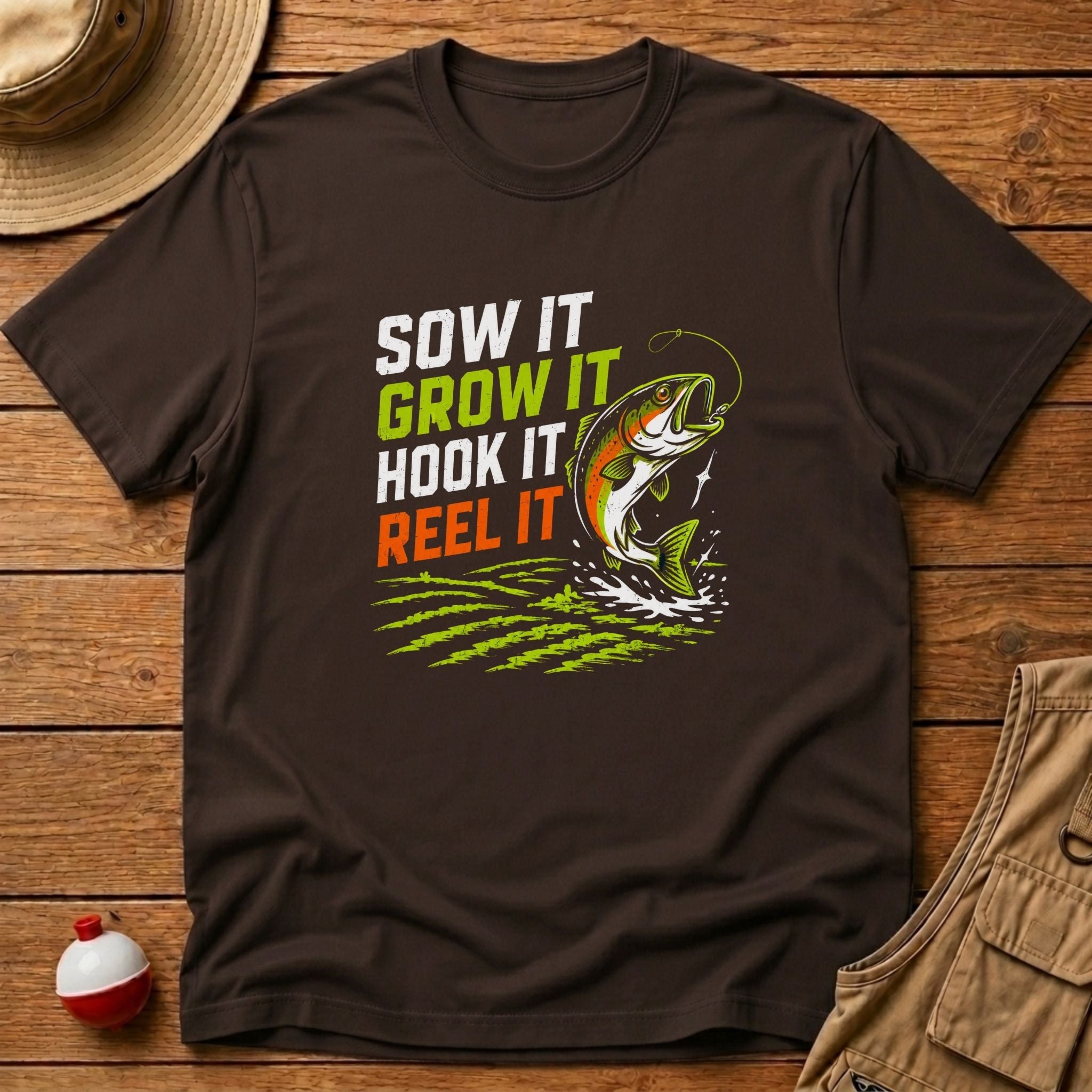 Sow It, Grow It, Hook It, Reel It T-Shirt