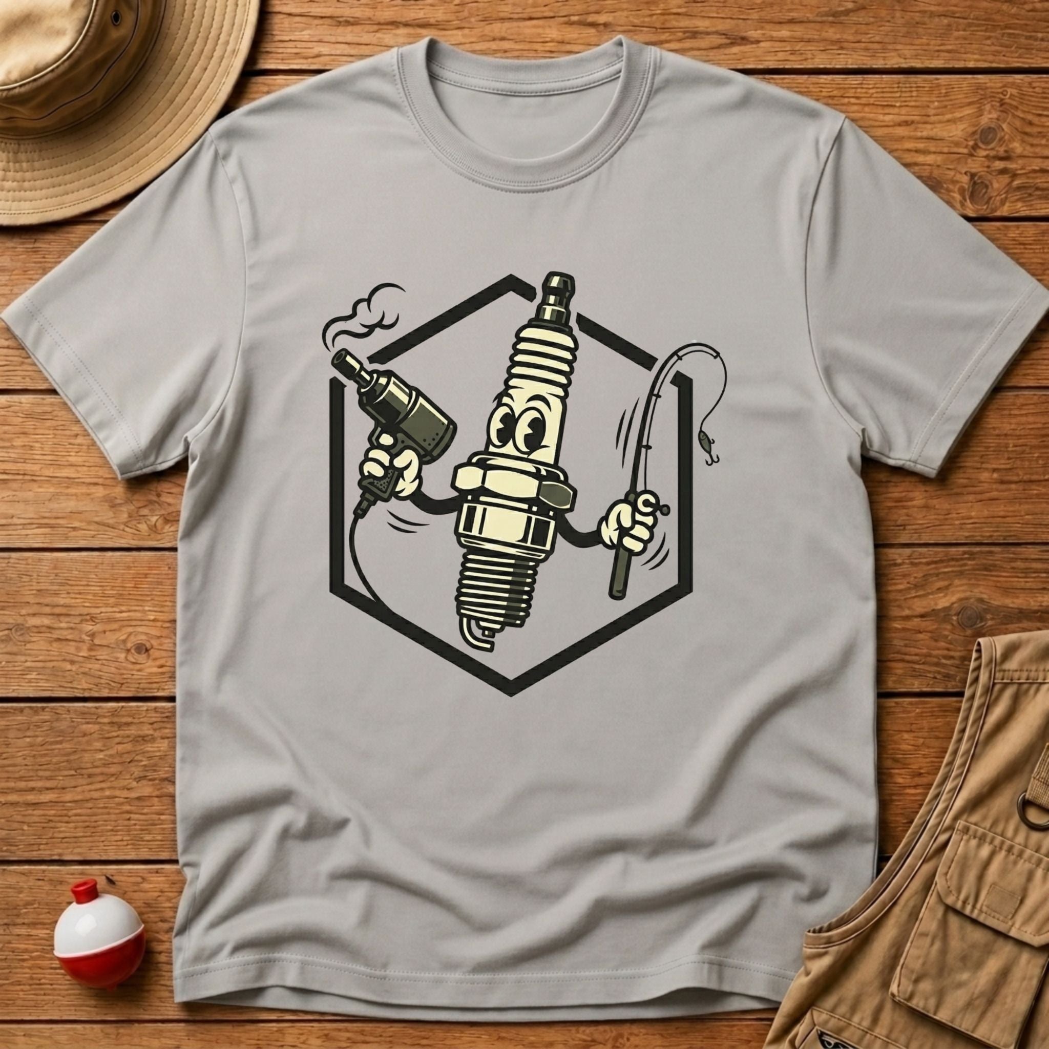 Mechanic Work to Fish T-Shirt