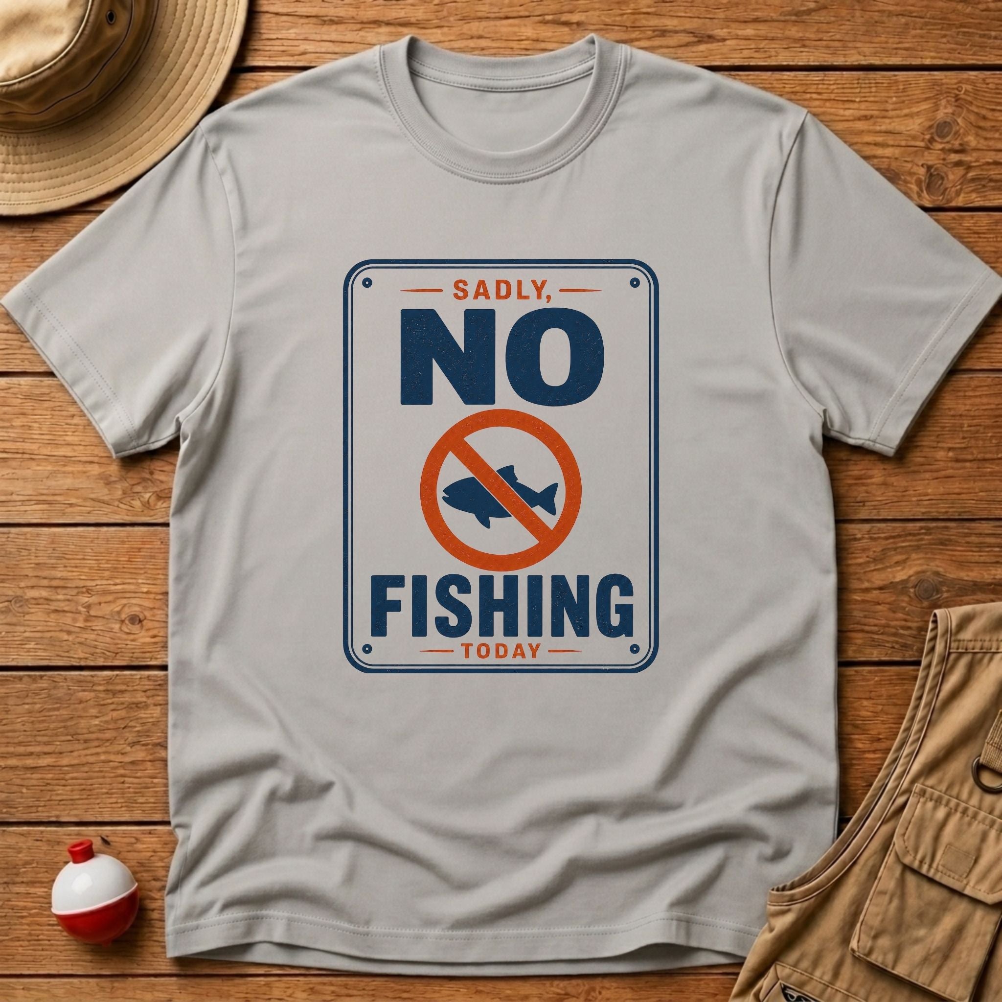 Sadly, No Fishing Today T-Shirt