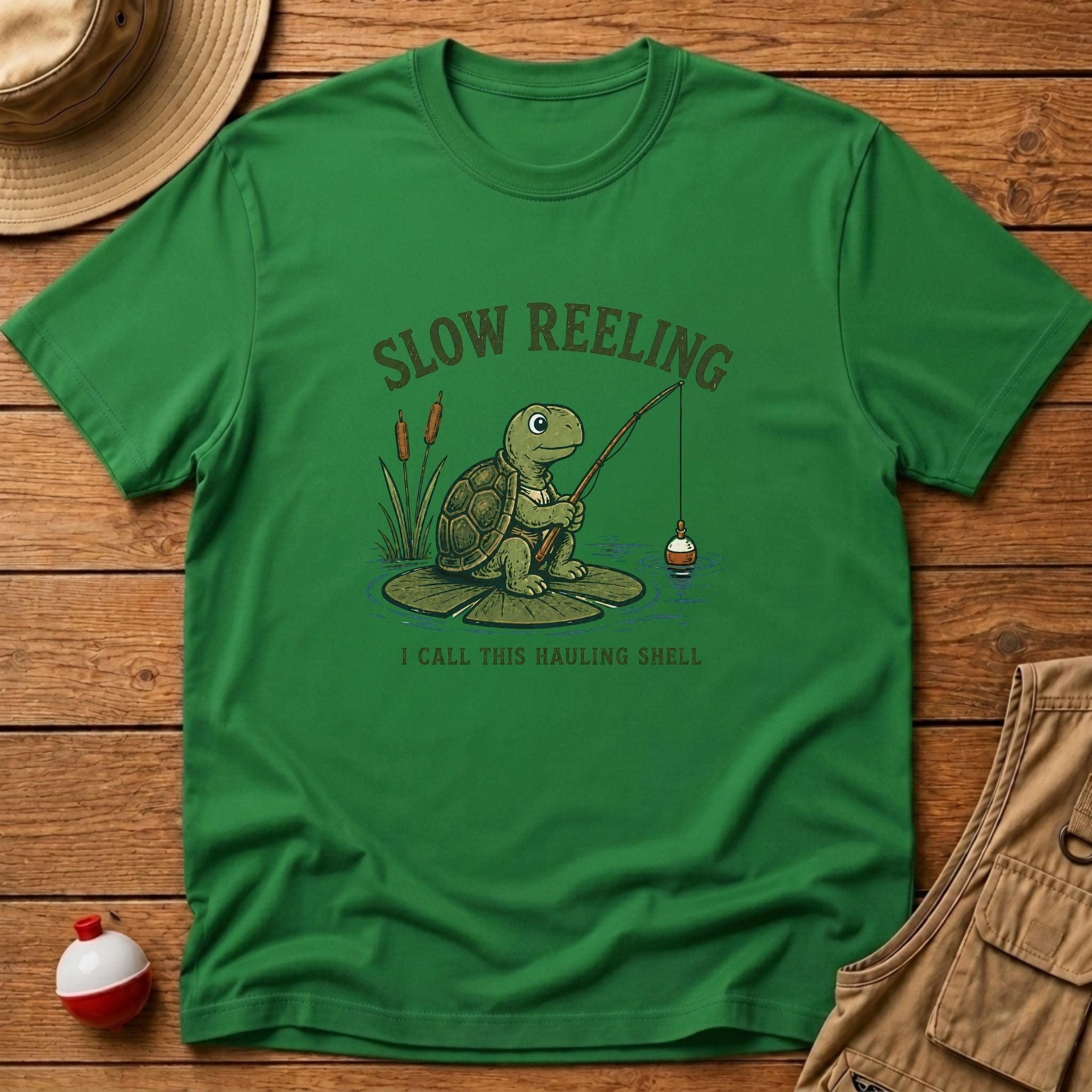 Slow Reeling Hauling Shell T-Shirt