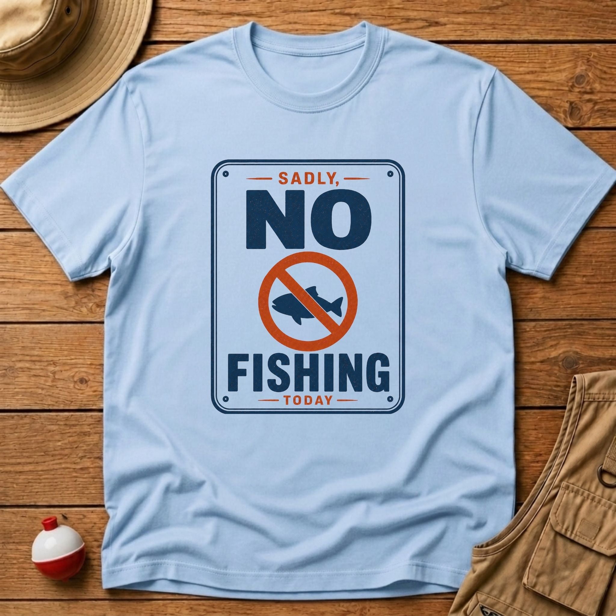 Sadly, No Fishing Today T-Shirt