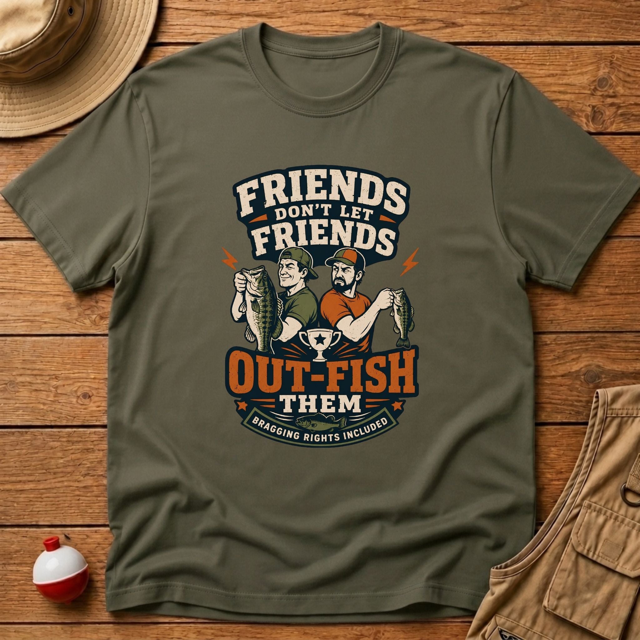 Friends Don't Let Them Outfish T-Shirt