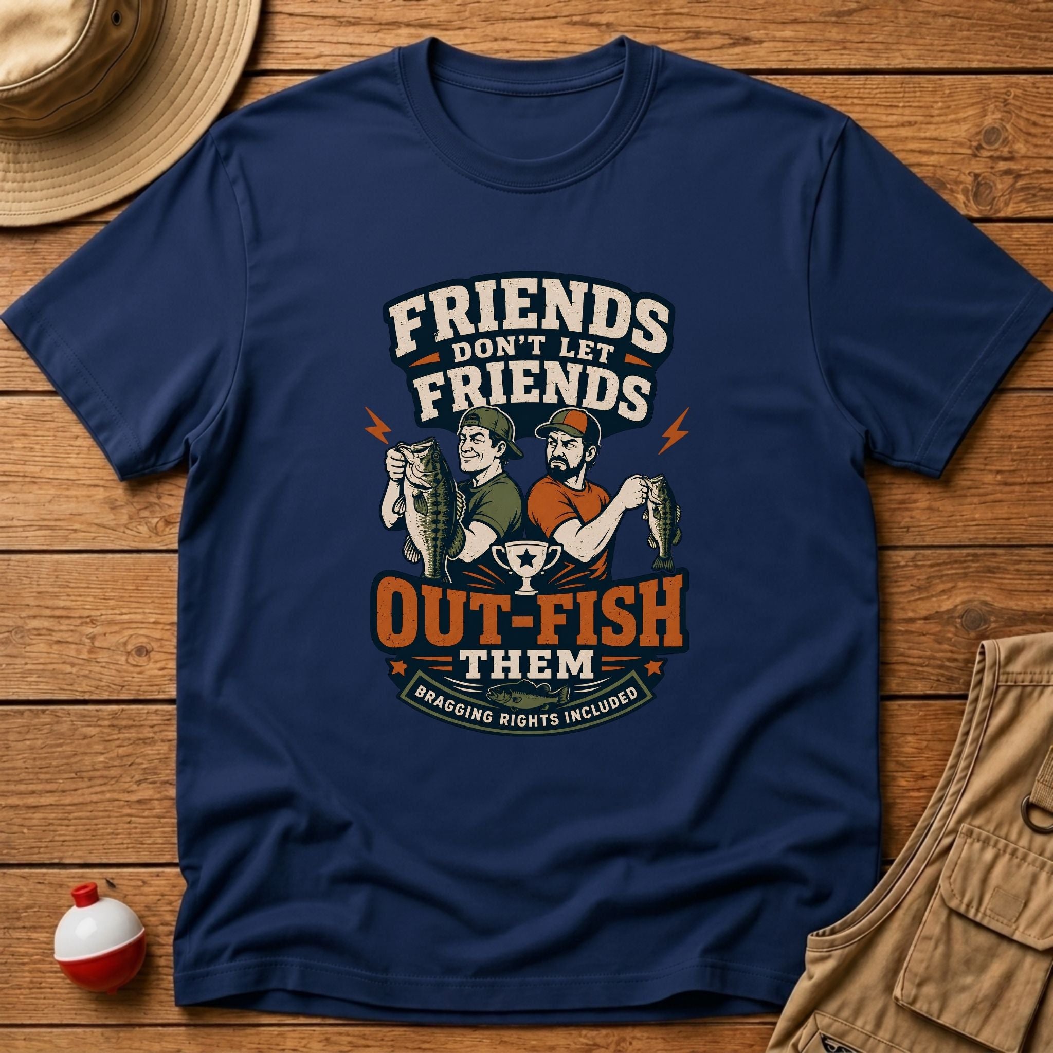 Friends Don't Let Them Outfish T-Shirt