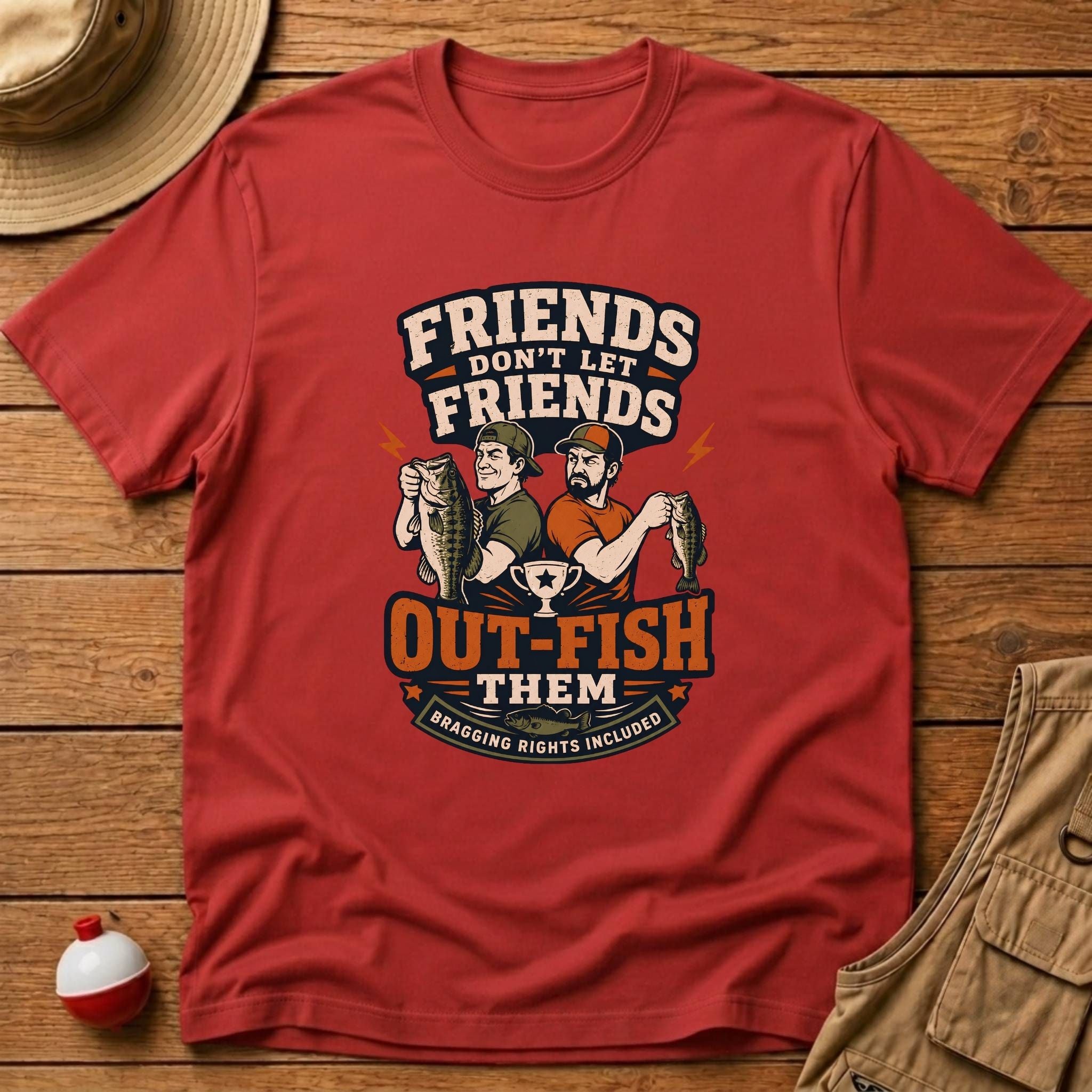Friends Don't Let Them Outfish T-Shirt