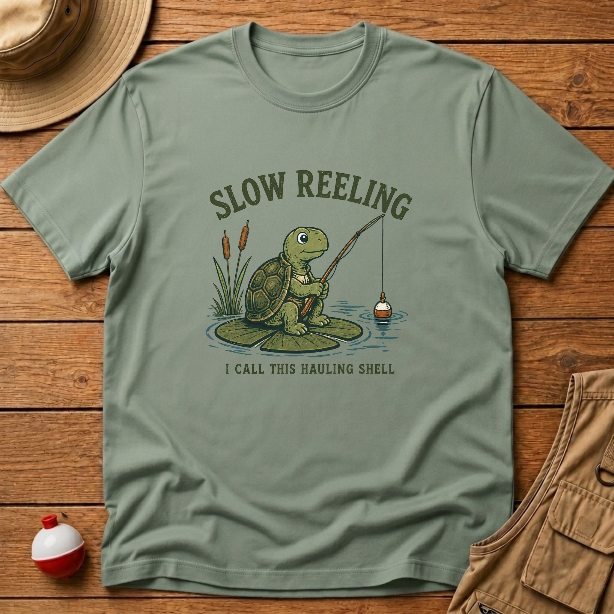 Slow Reeling Hauling Shell T-Shirt