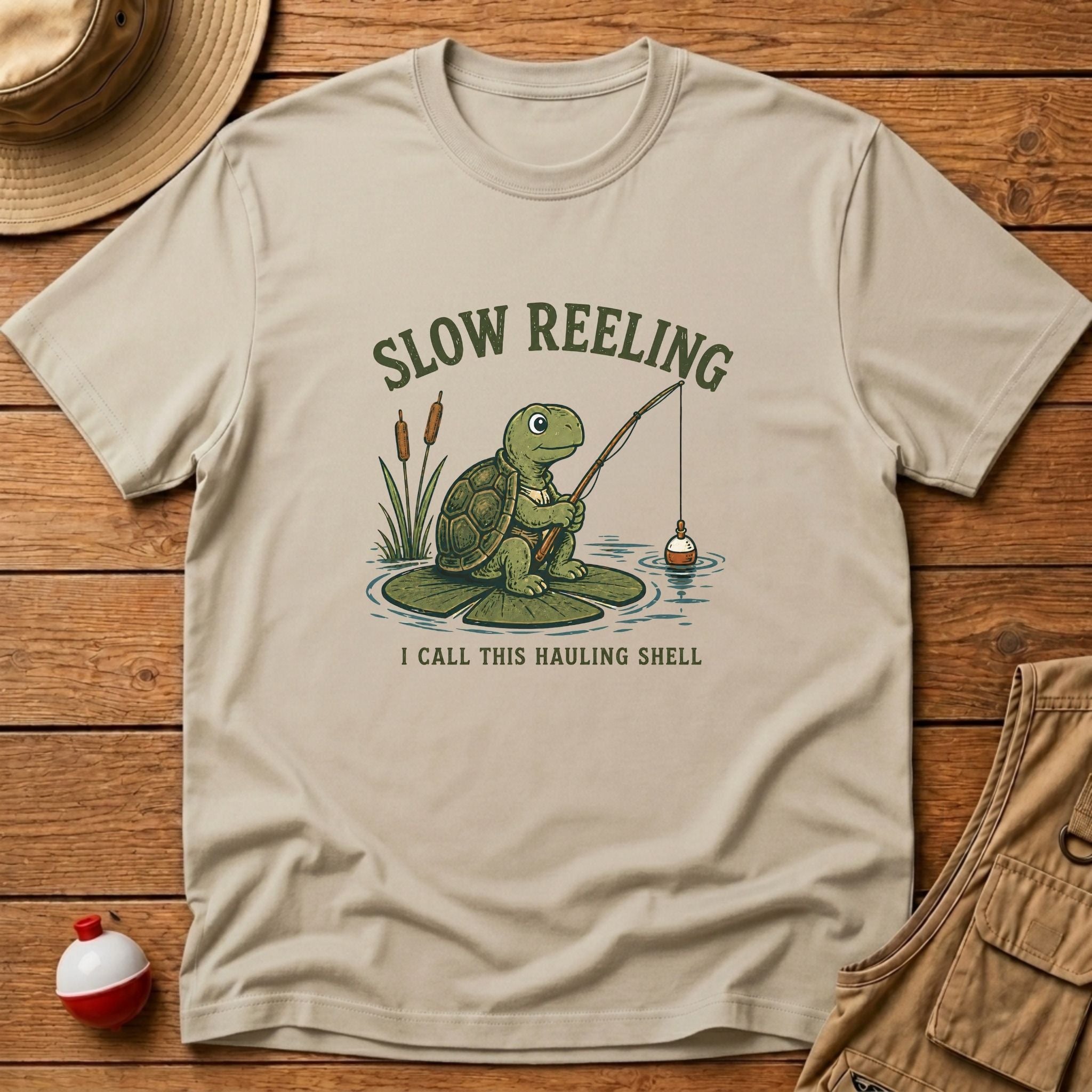 Slow Reeling Hauling Shell T-Shirt