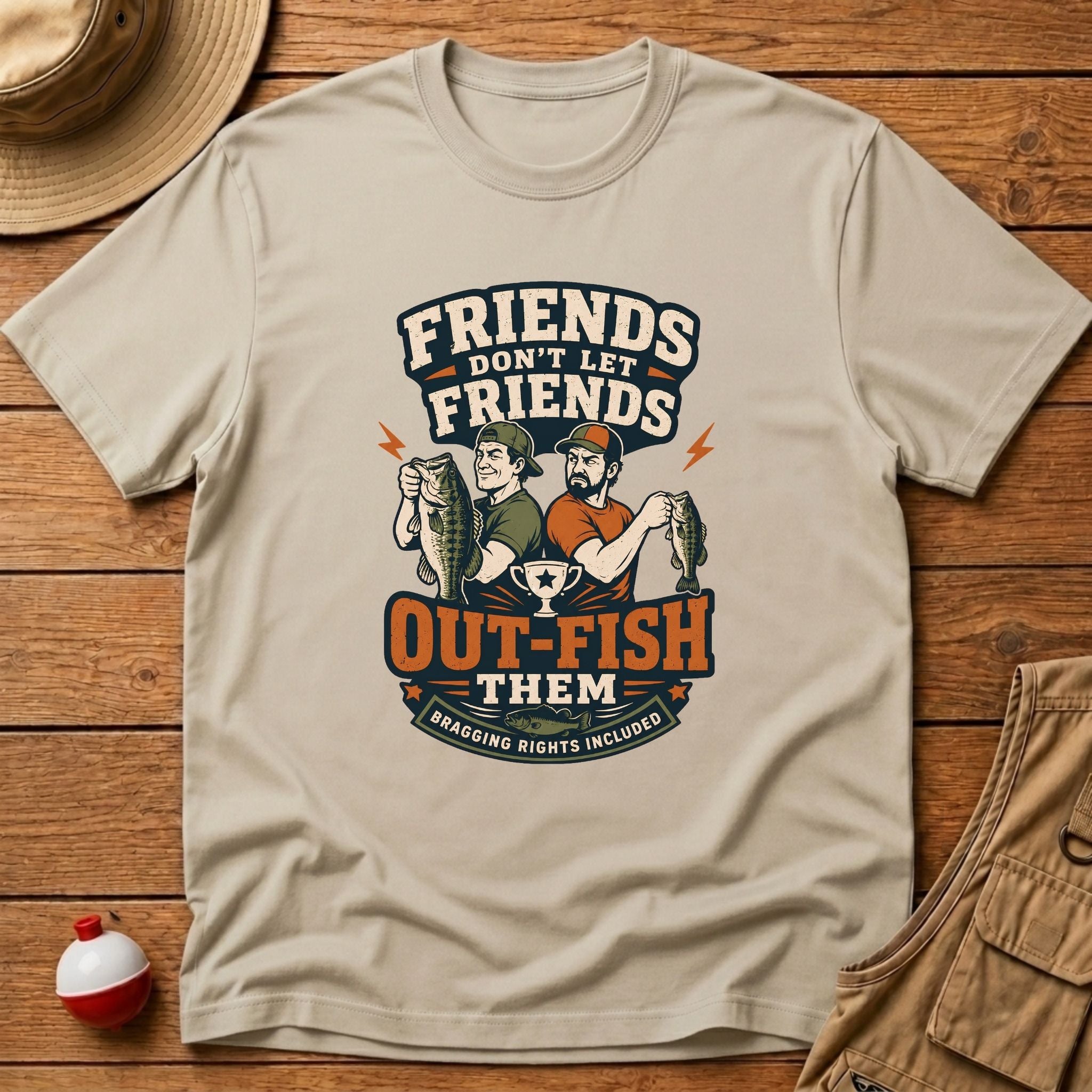 Friends Don't Let Them Outfish T-Shirt