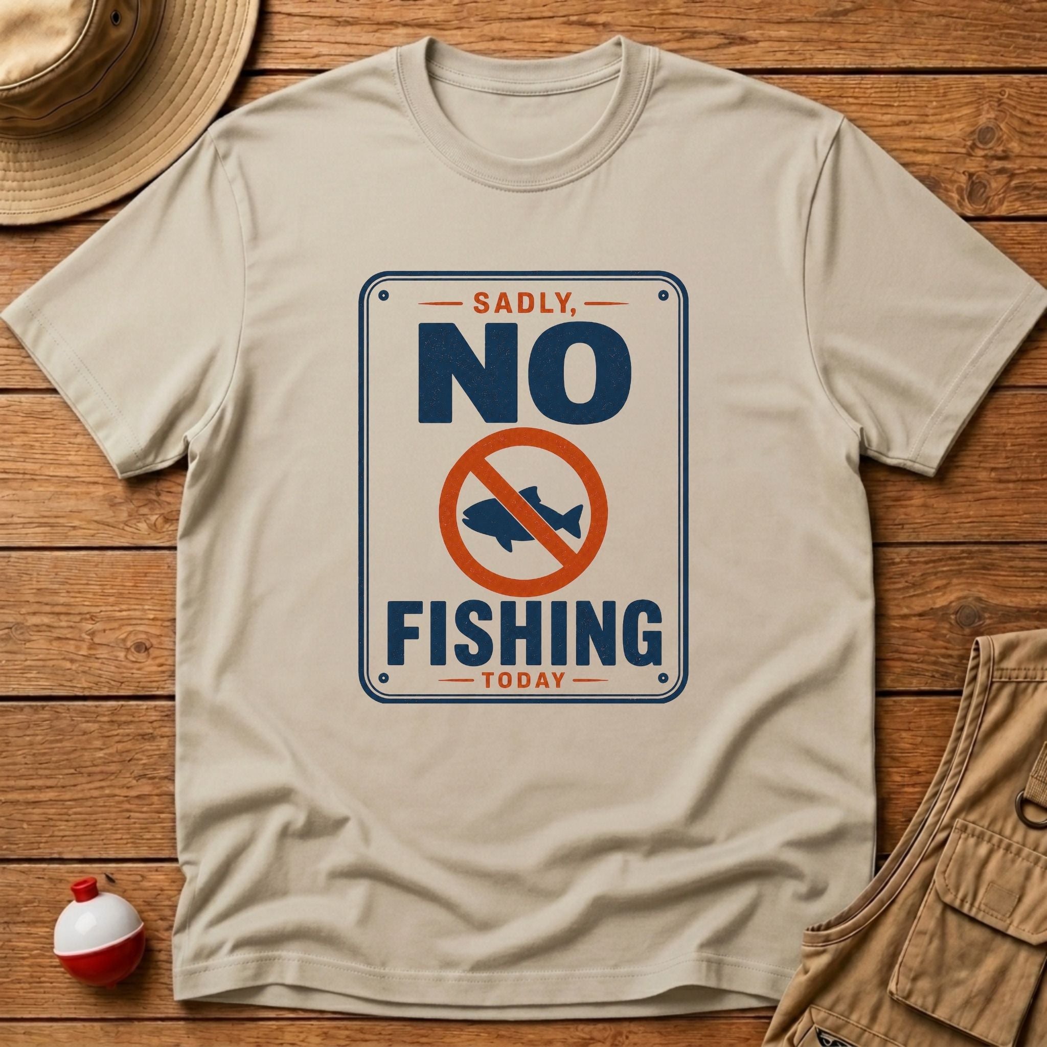 Sadly, No Fishing Today T-Shirt