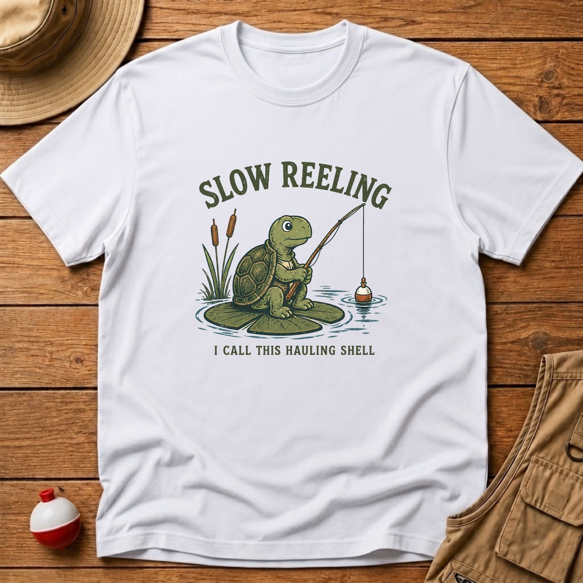 Slow Reeling Hauling Shell T-Shirt