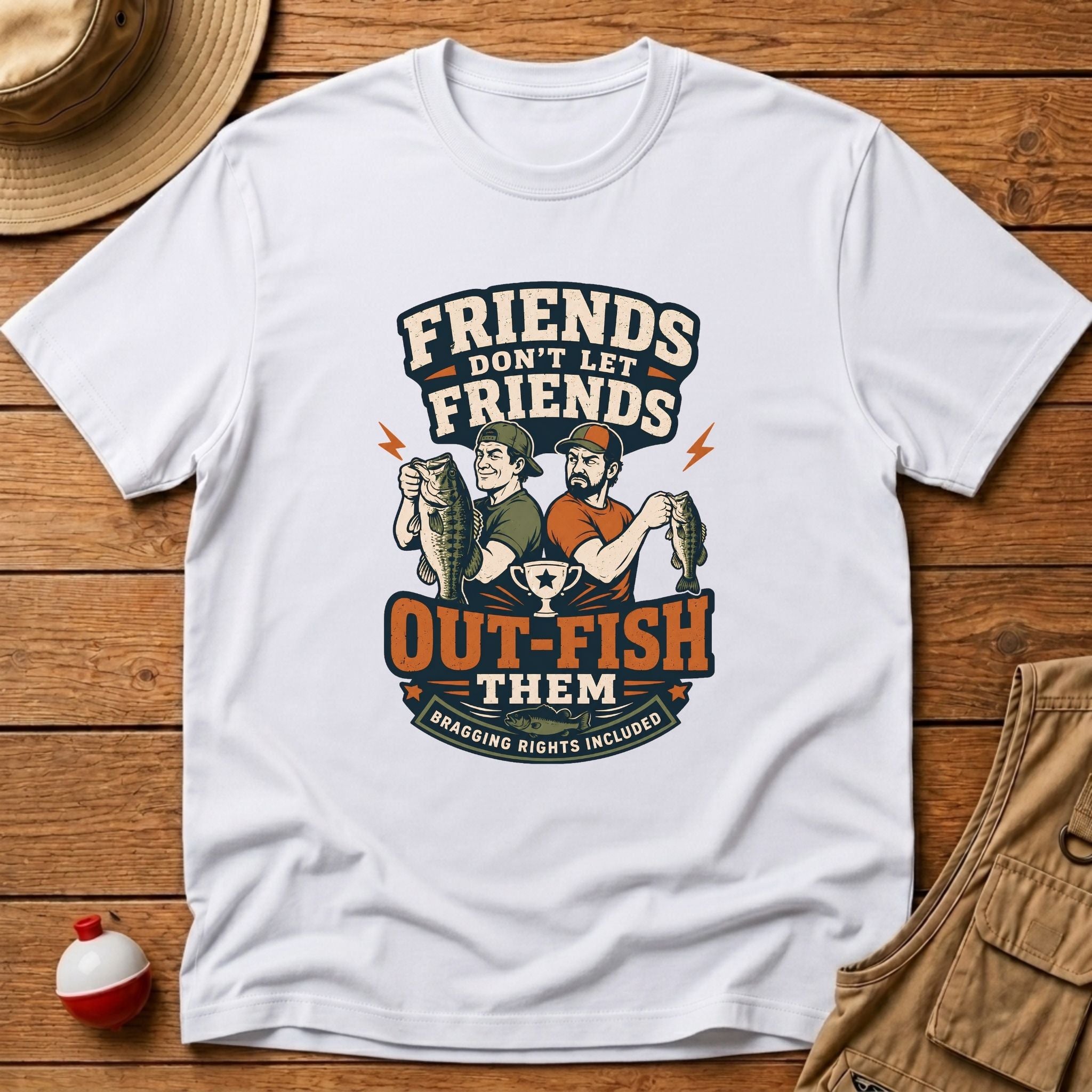 Friends Don't Let Them Outfish T-Shirt