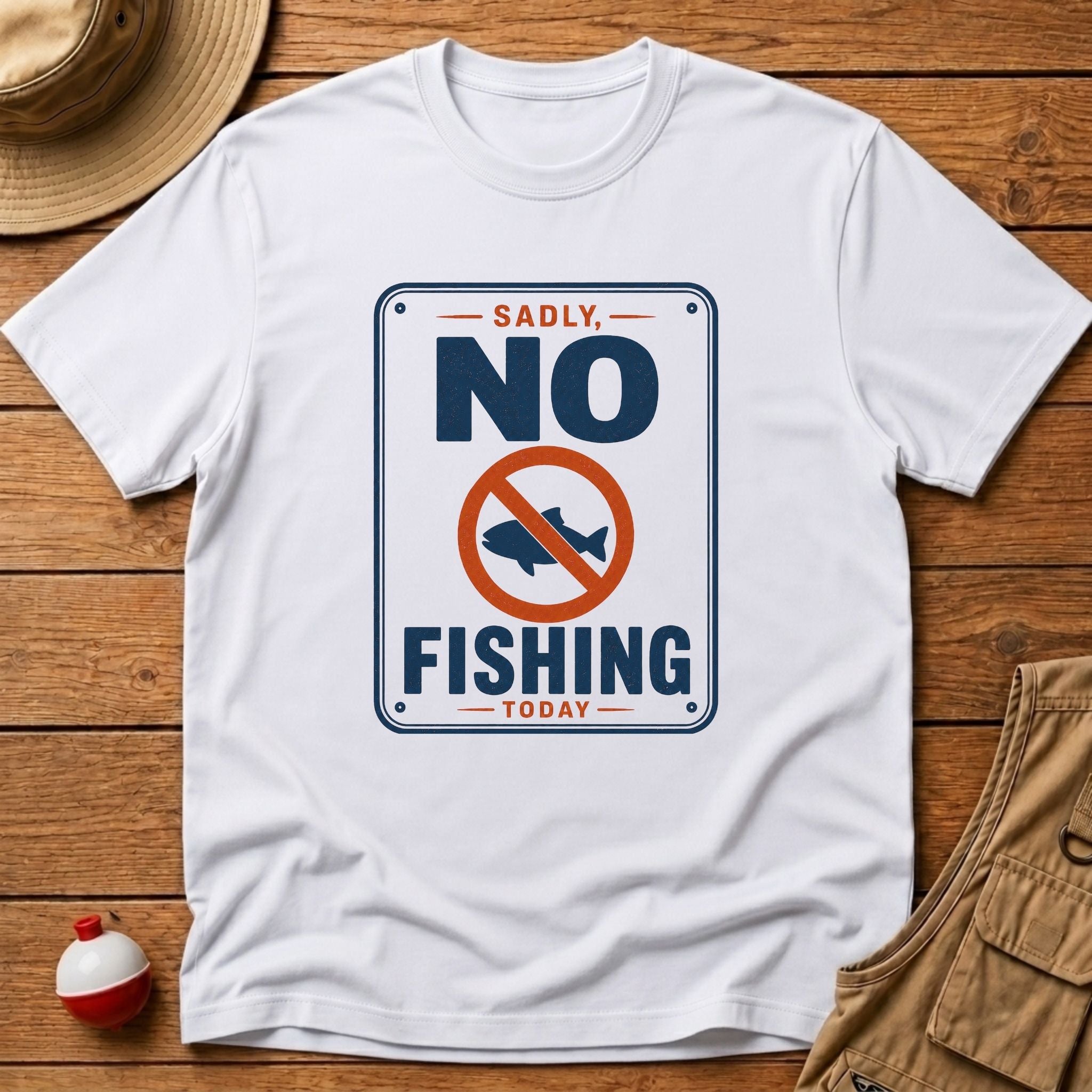 Sadly, No Fishing Today T-Shirt