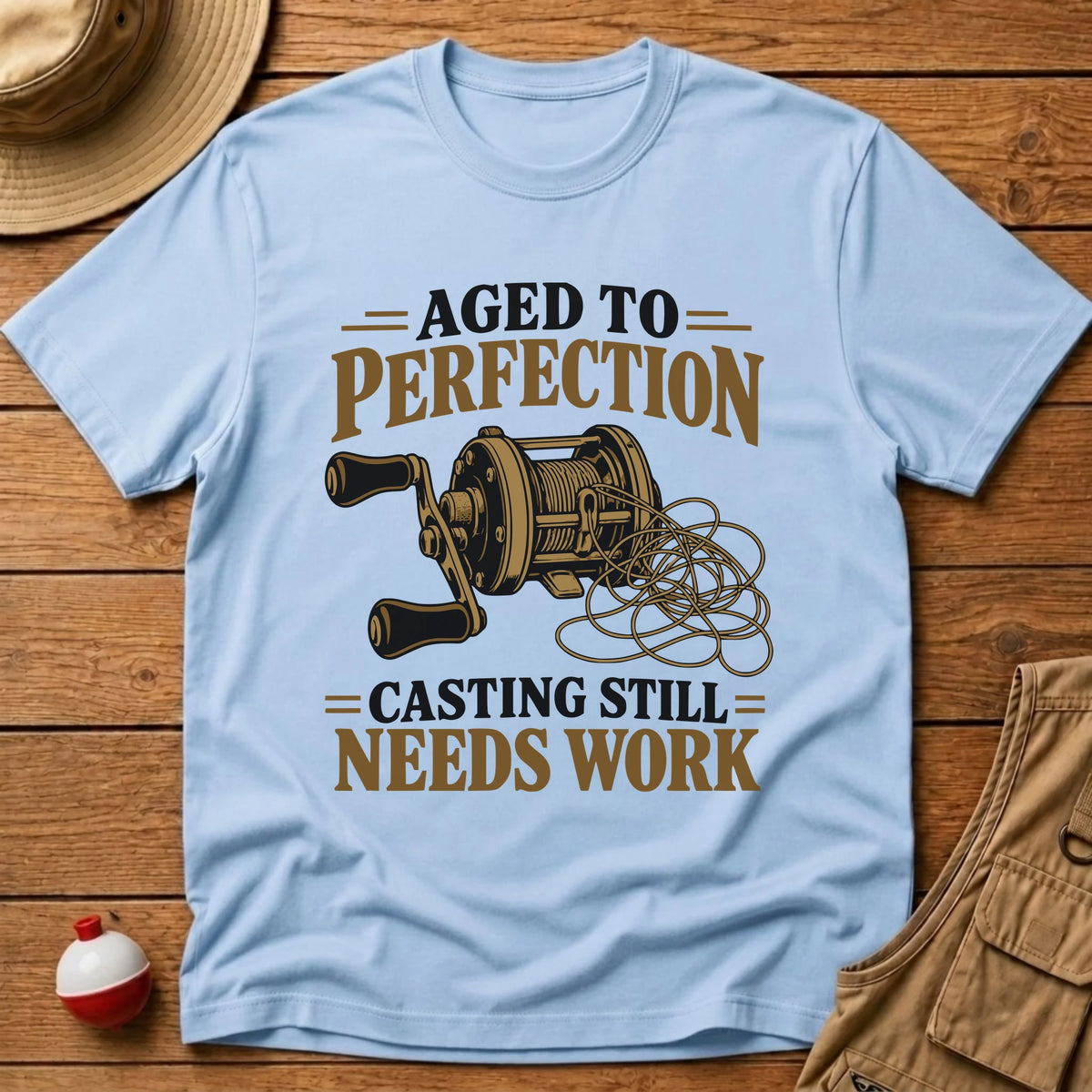 Aged To Perfection T-Shirt - Floating Bobber