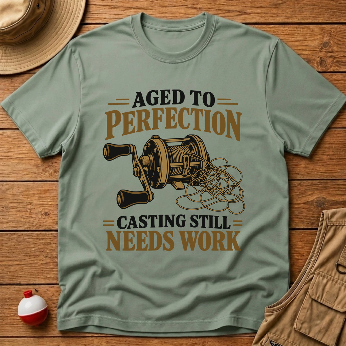 Aged To Perfection T-Shirt - Floating Bobber