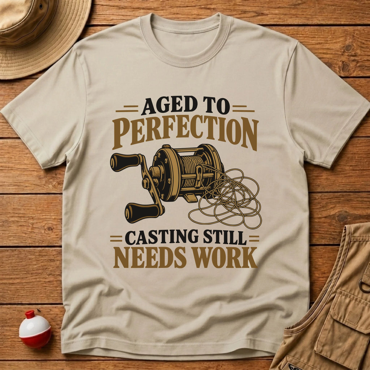 Aged To Perfection T-Shirt - Floating Bobber