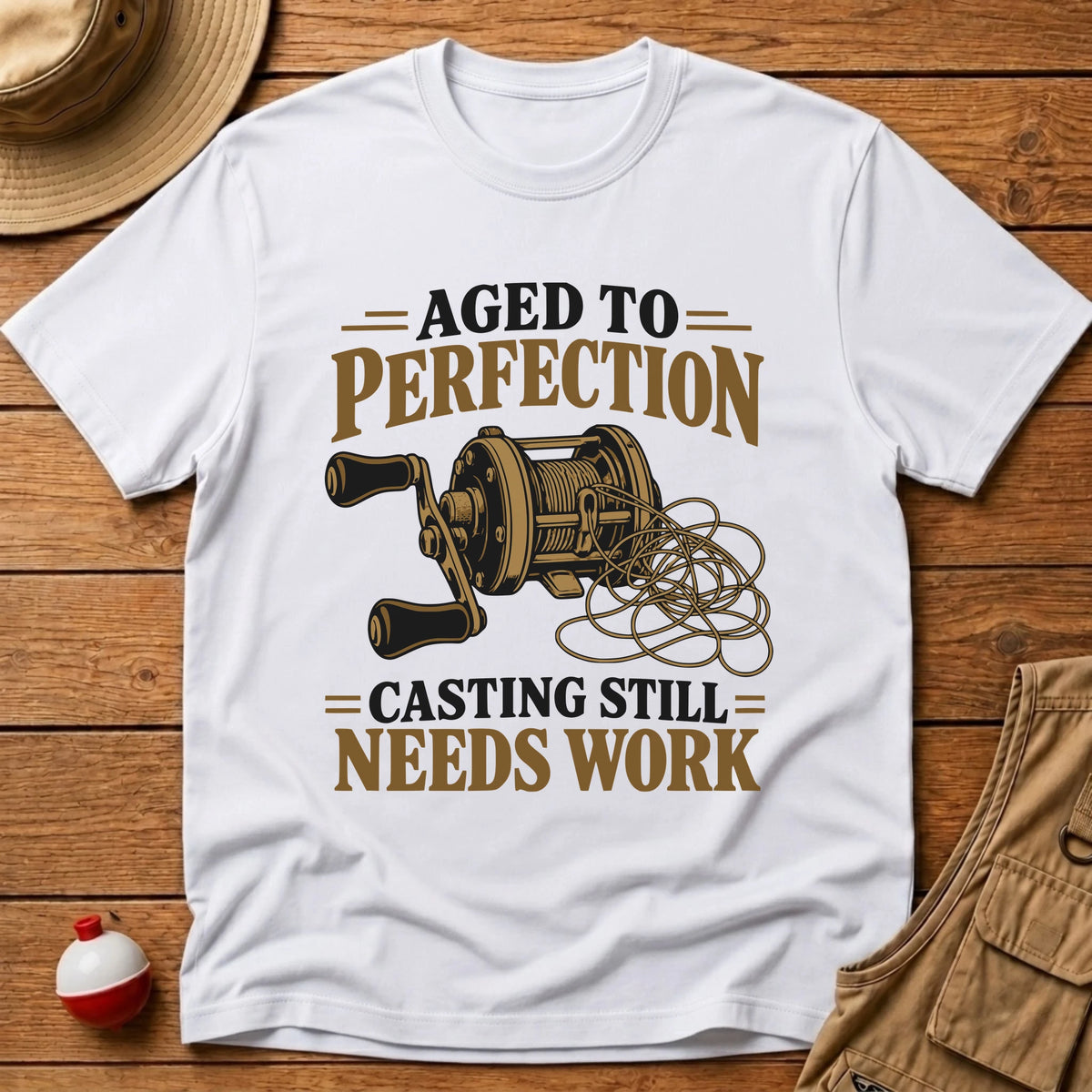 Aged To Perfection T-Shirt - Floating Bobber