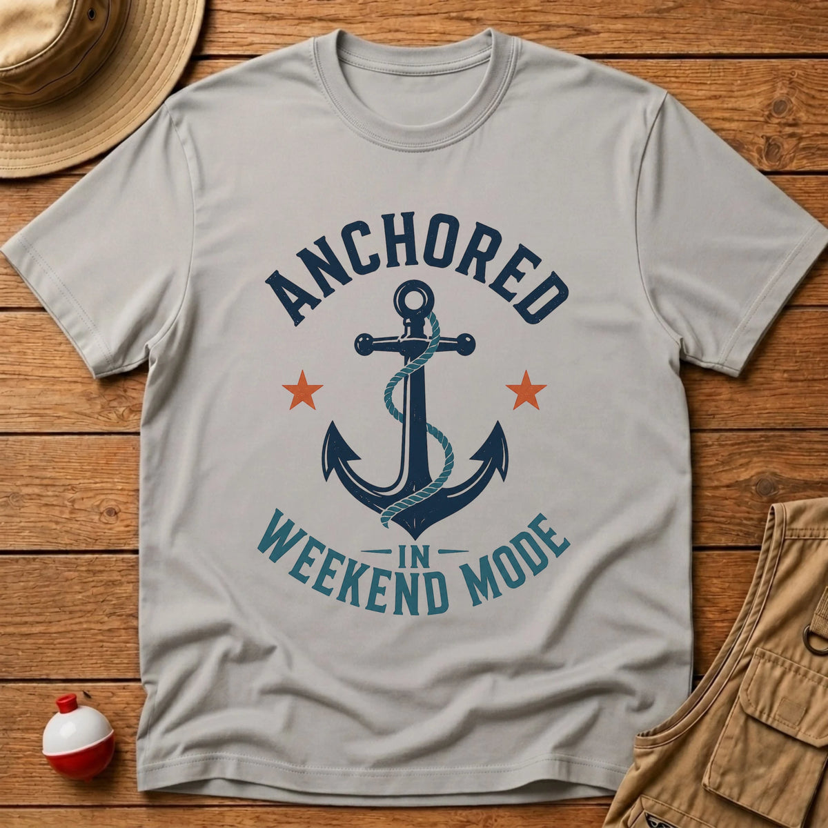 Anchored Weekend T-Shirt - Floating Bobber