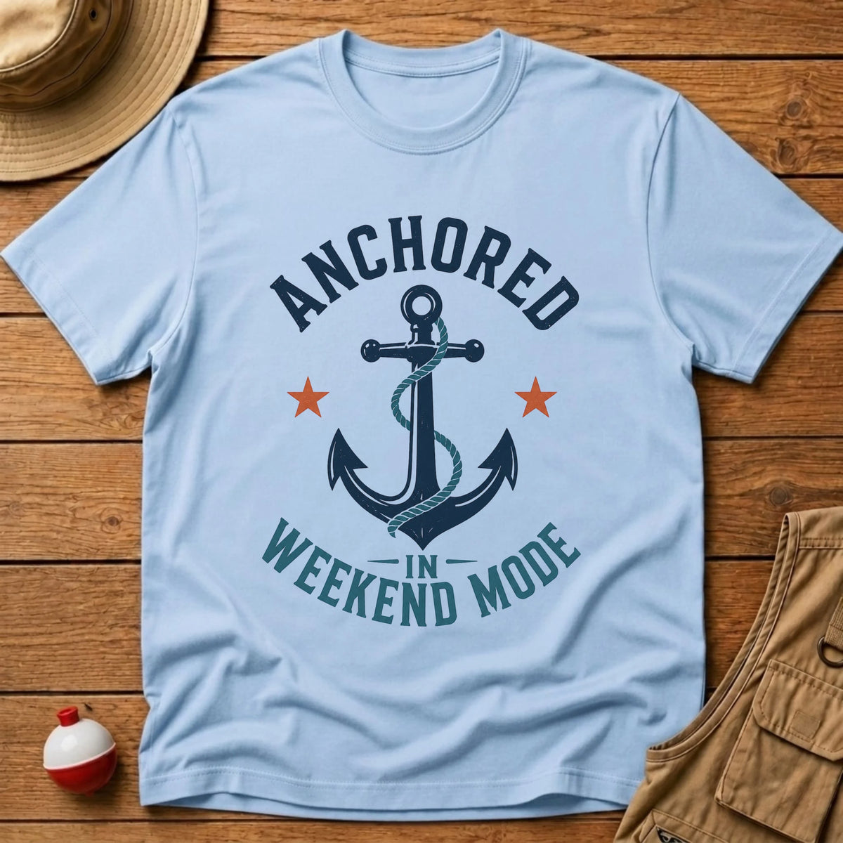 Anchored Weekend T-Shirt - Floating Bobber