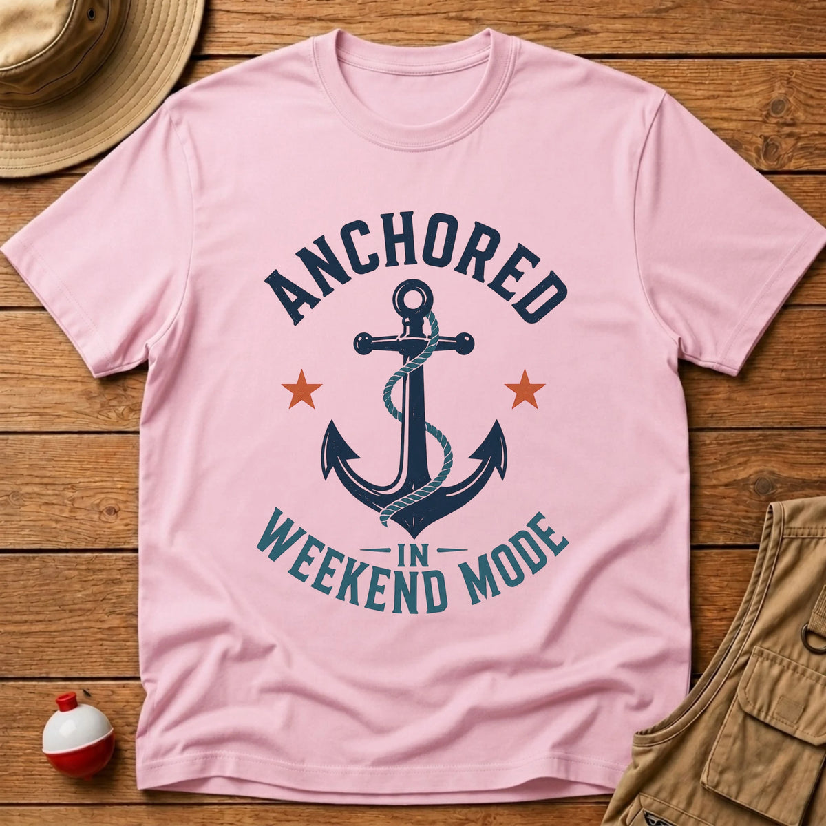 Anchored Weekend T-Shirt - Floating Bobber