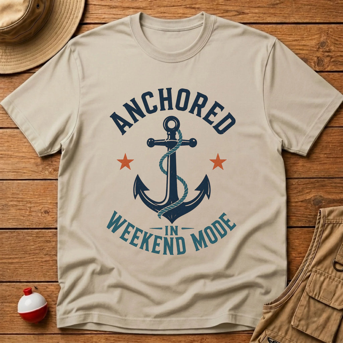 Anchored Weekend T-Shirt - Floating Bobber