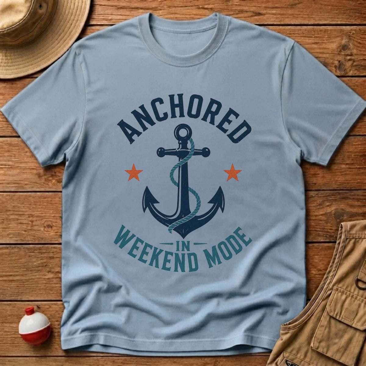 Anchored Weekend T-Shirt - Floating Bobber