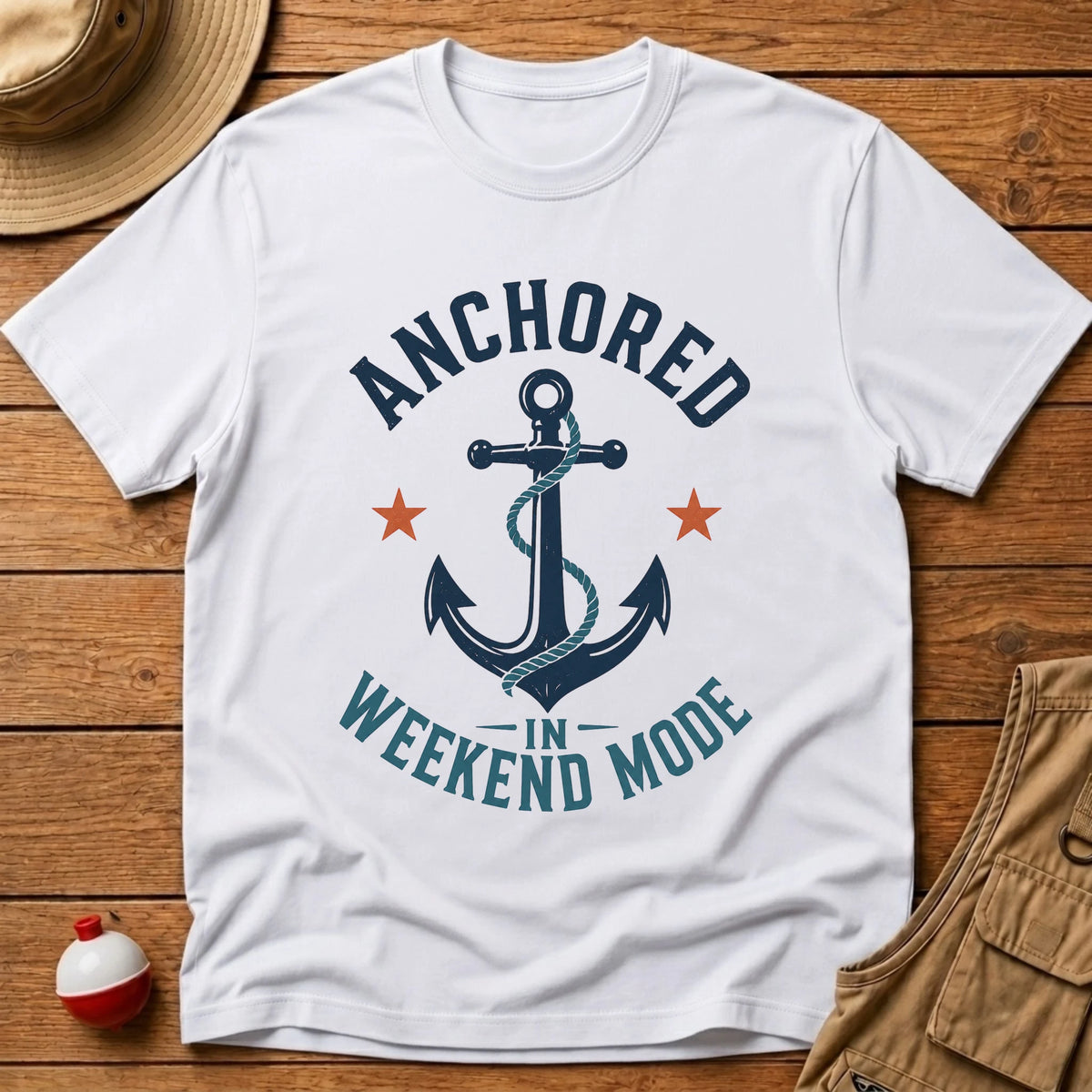 Anchored Weekend T-Shirt - Floating Bobber