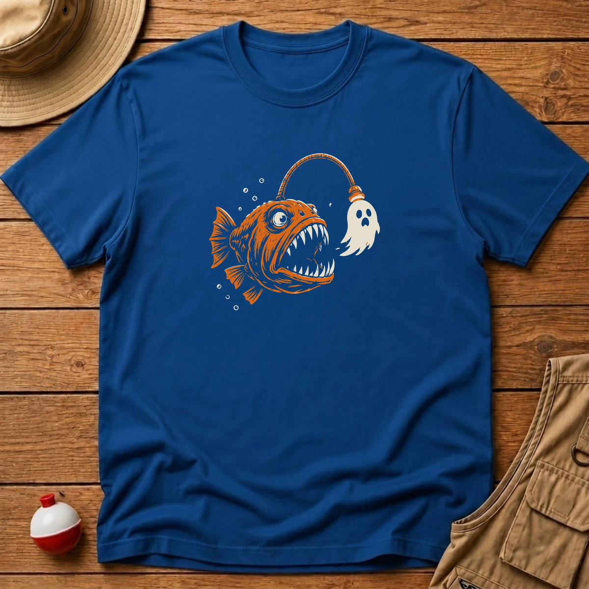 Angler Fish Ghost T-Shirt - Floating Bobber