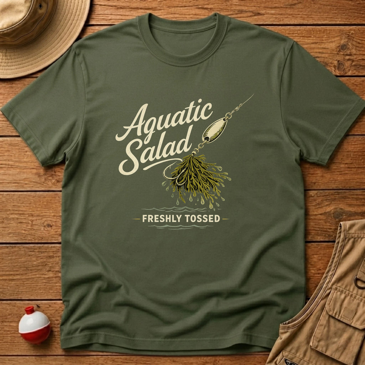 Aquatic Salad T-Shirt - Floating Bobber