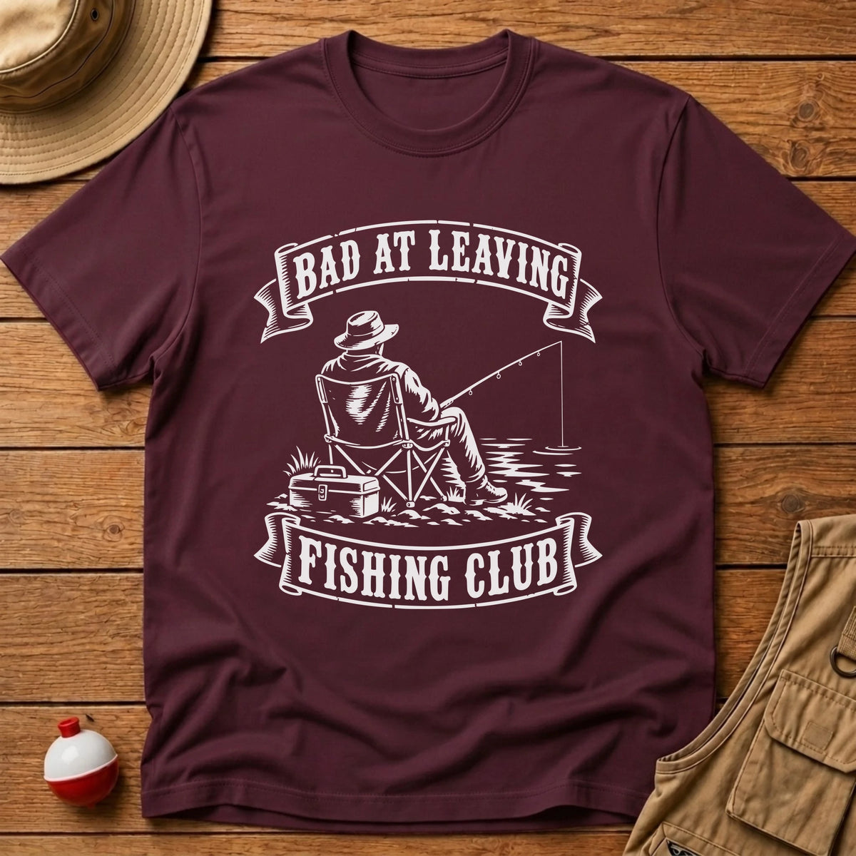 Bad At Leaving Club T-Shirt - Floating Bobber