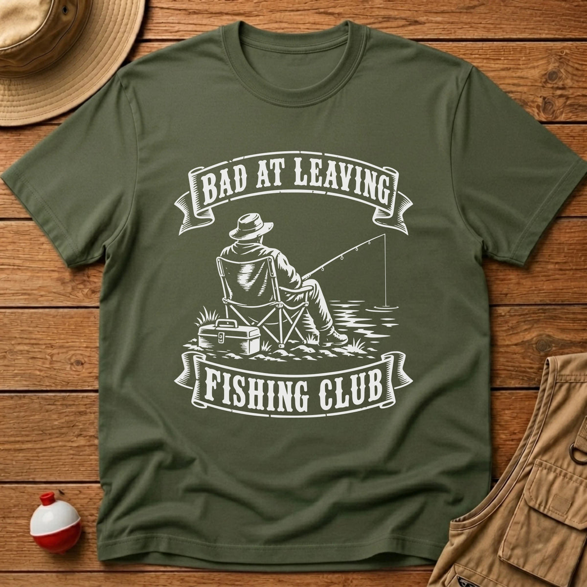 Bad At Leaving Club T-Shirt - Floating Bobber