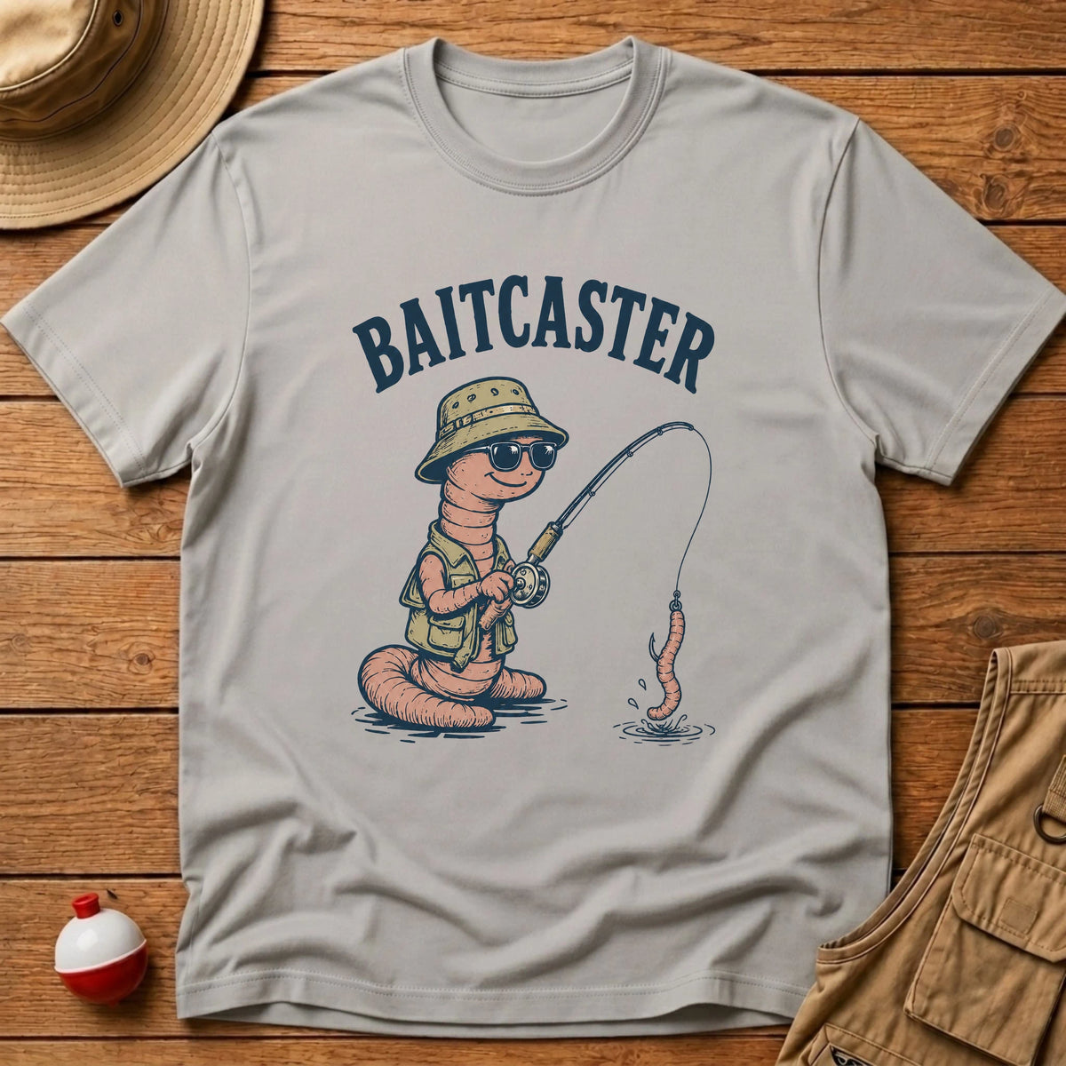Bait Caster T-Shirt - Floating Bobber