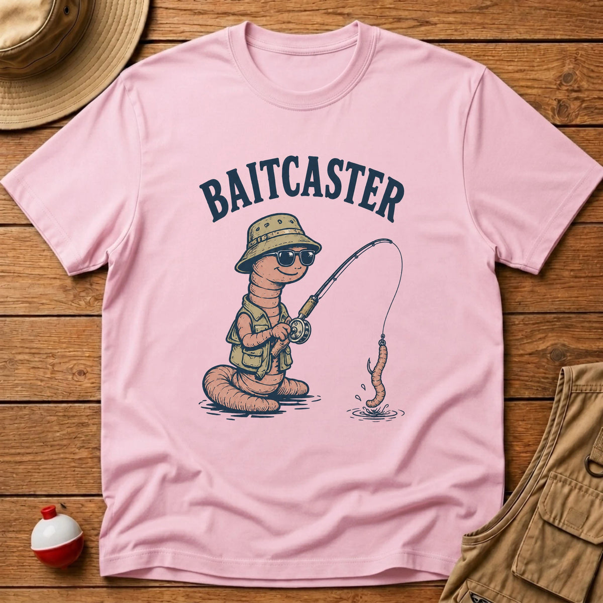 Bait Caster T-Shirt - Floating Bobber