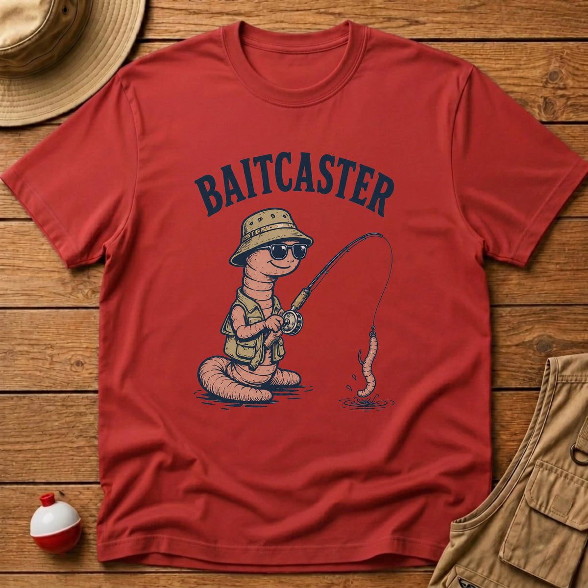 Bait Caster T-Shirt - Floating Bobber