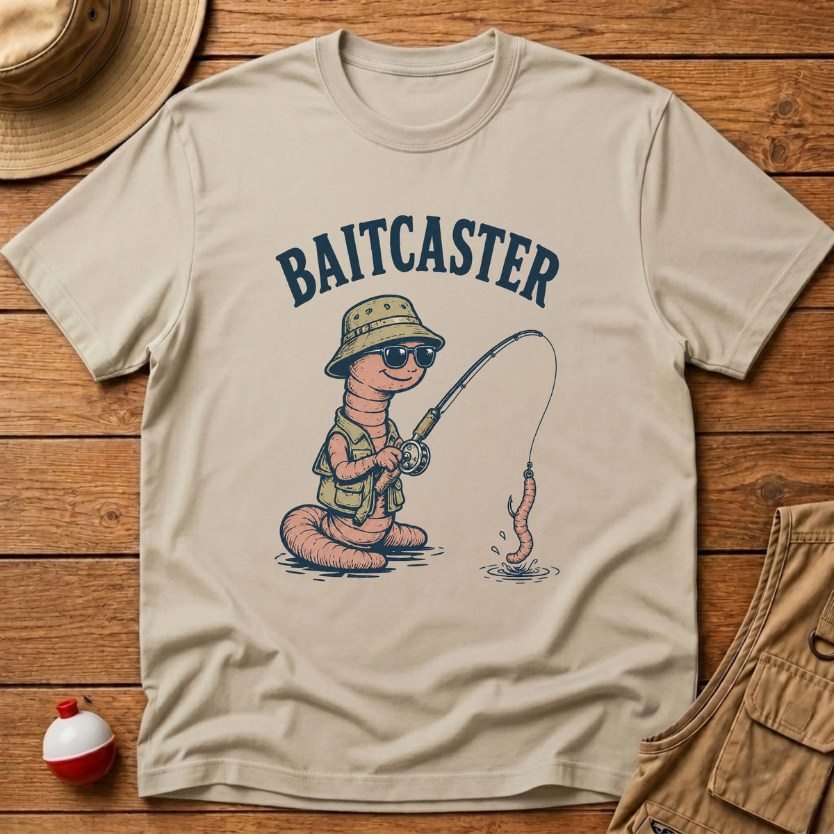 Bait Caster T-Shirt - Floating Bobber