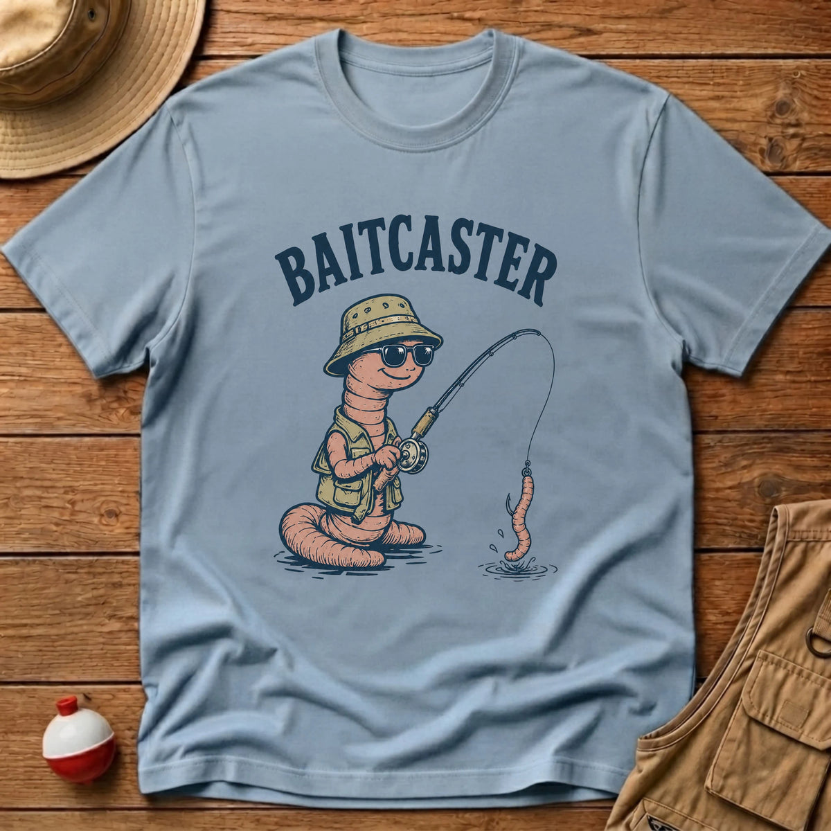 Bait Caster T-Shirt - Floating Bobber