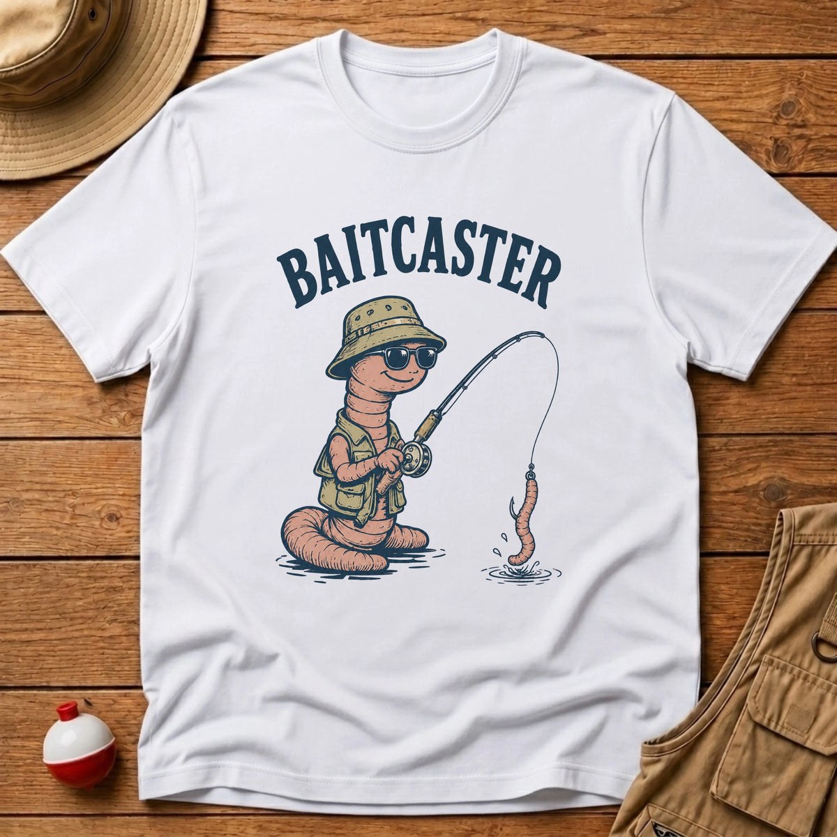 Bait Caster T-Shirt - Floating Bobber