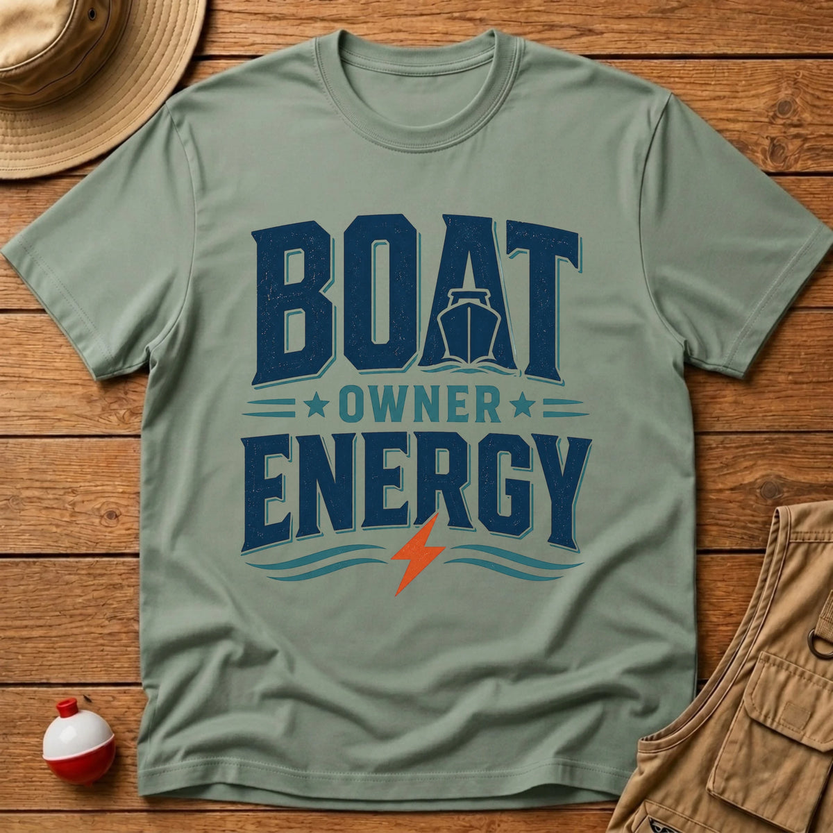 Boat Owner Energy T-Shirt - Floating Bobber