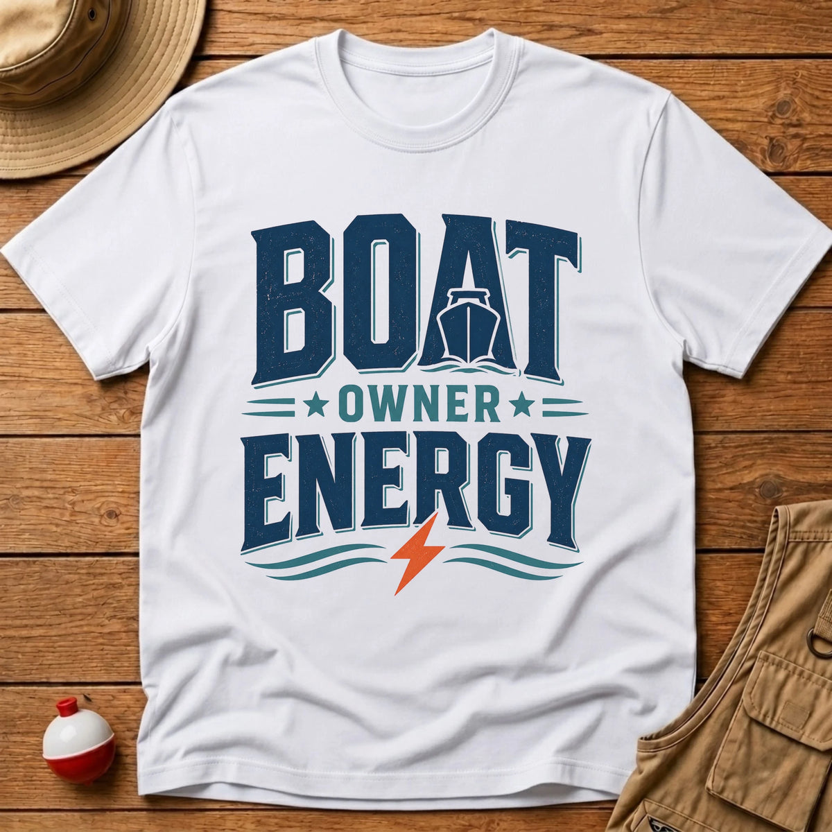 Boat Owner Energy T-Shirt - Floating Bobber