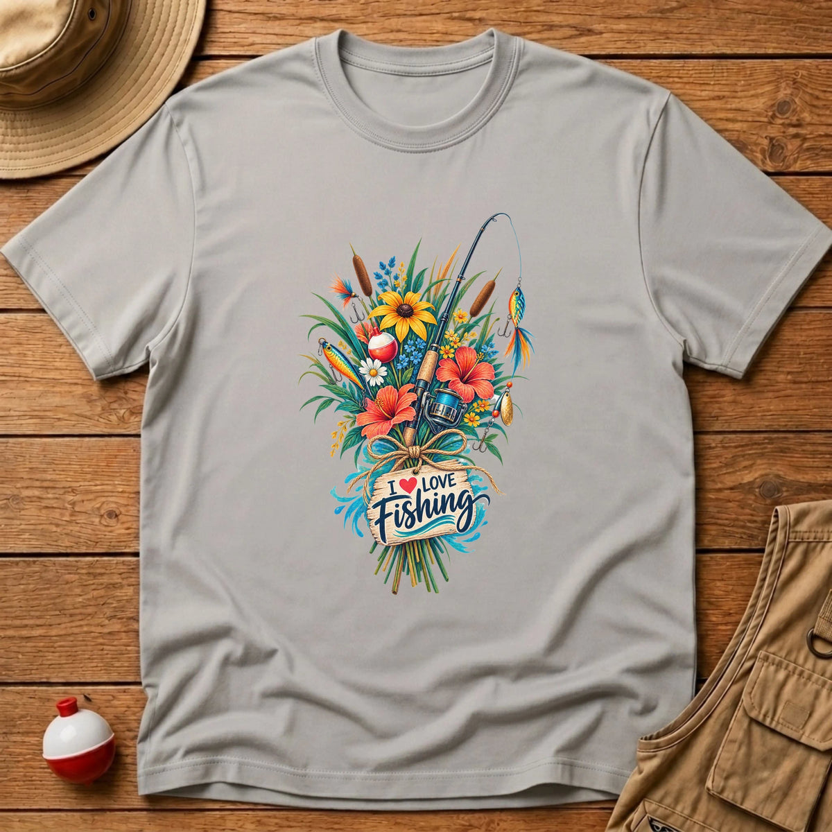 Bouquet Fishing T-Shirt - Floating Bobber