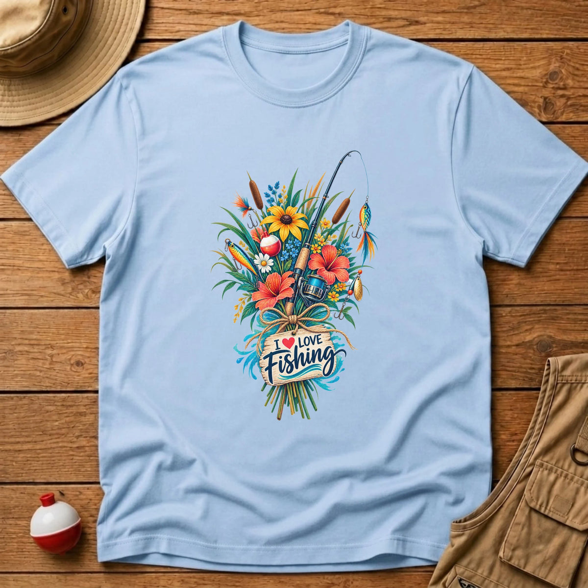 Bouquet Fishing T-Shirt - Floating Bobber
