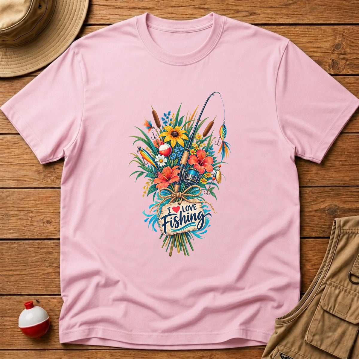 Bouquet Fishing T-Shirt - Floating Bobber
