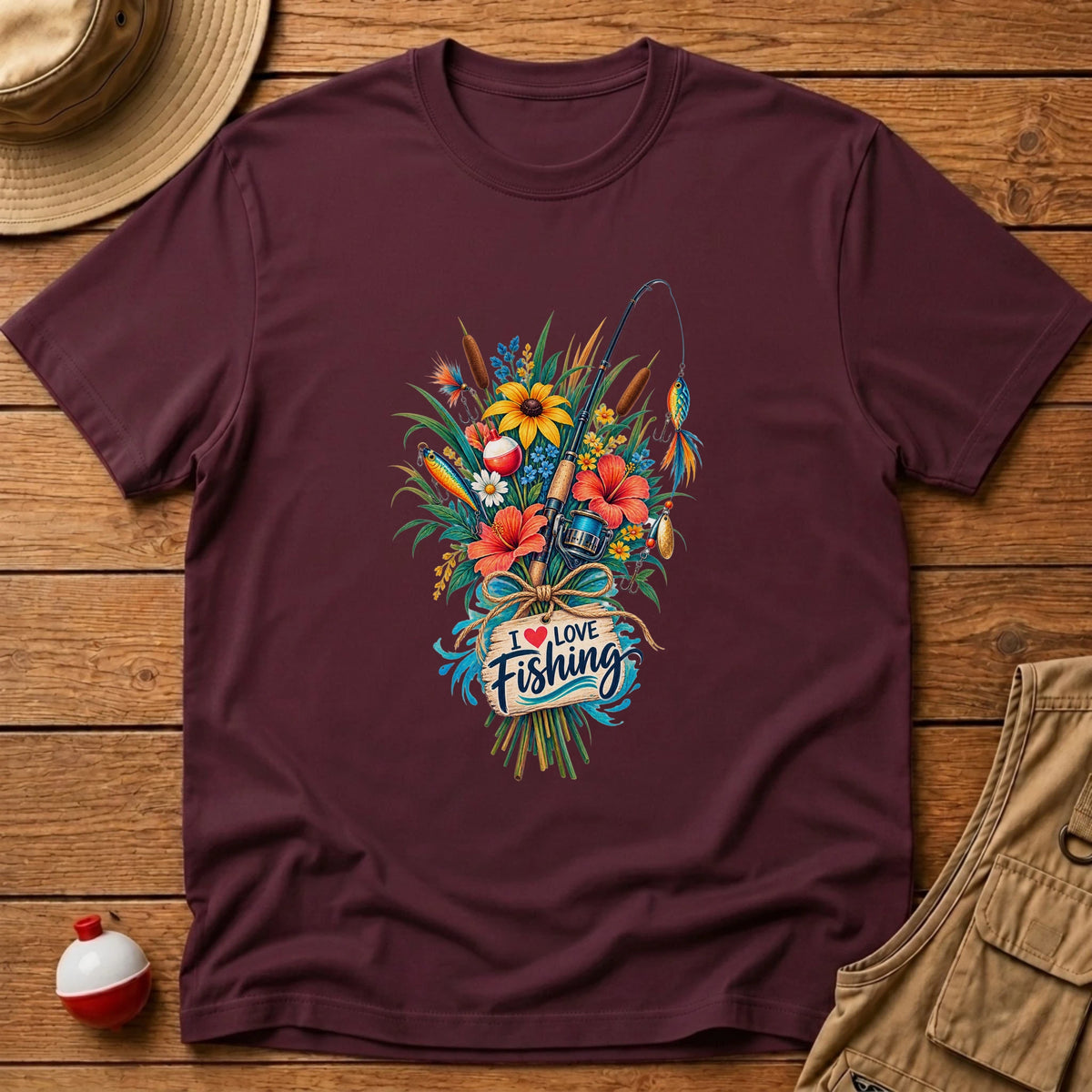 Bouquet Fishing T-Shirt - Floating Bobber