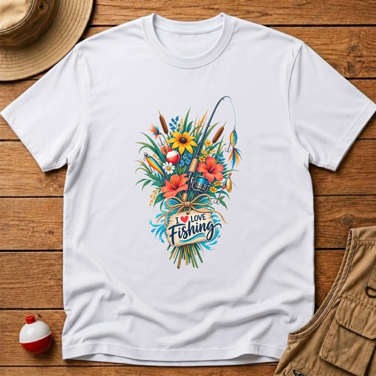 Bouquet Fishing T-Shirt - Floating Bobber