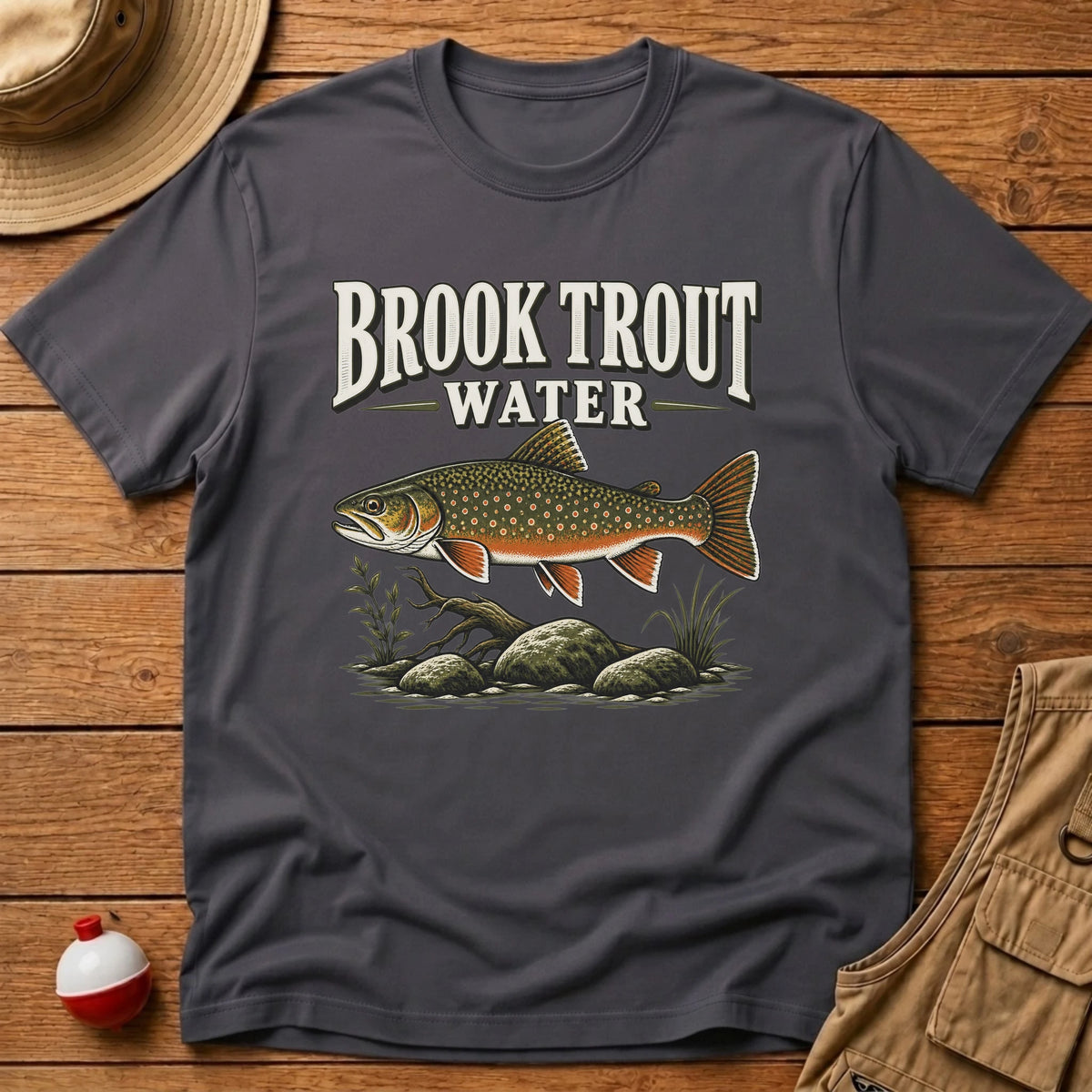Brook Trout Water T-Shirt - Floating Bobber